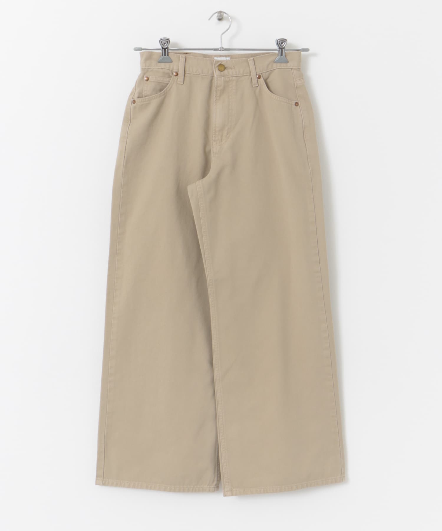 Lee ページ 別注』Lee×DOORS ワイドストレートパンツ(XS BEIGE): ボトム