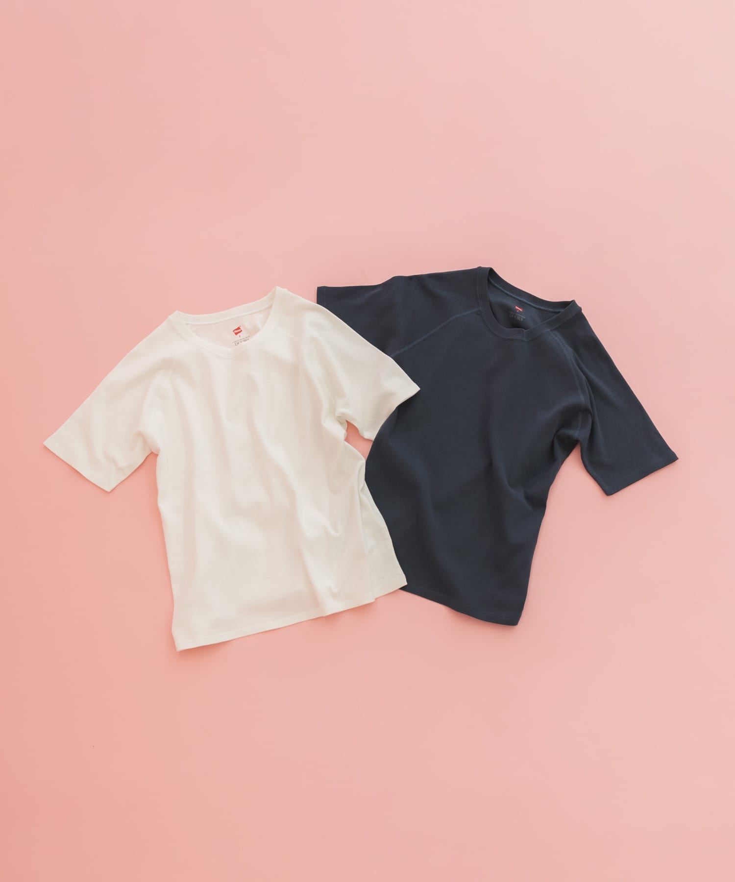 『別注』HANES×DOORS　2P RaglanSleeve T-shirts WHT×NVY one