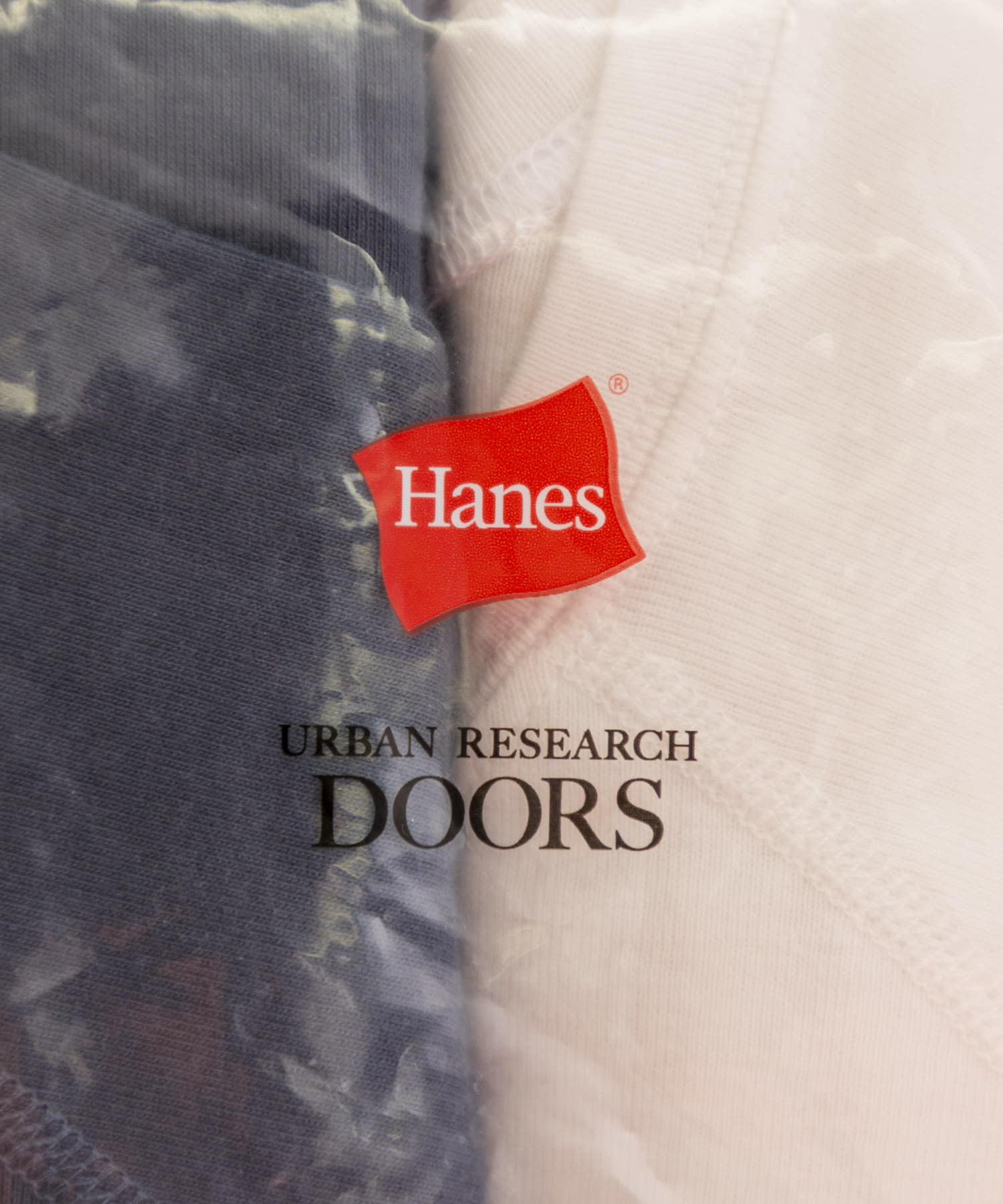 『別注』HANES×DOORS　2P RaglanSleeve T-shirts WHT×NVY one