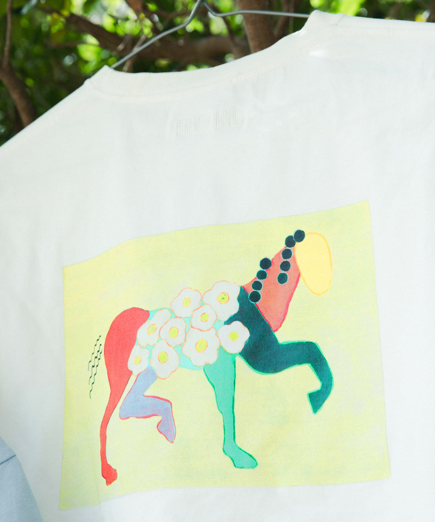 『別注』Common Noun×DOORS　HORSE Kana Akiyama T-shirts white one