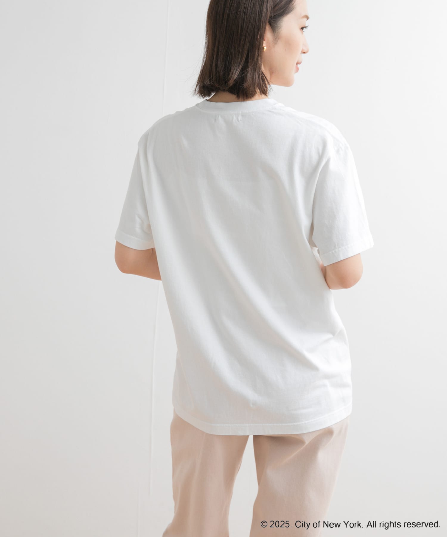 GOOD ROCK SPEED　NYC Tshirt2 A White M