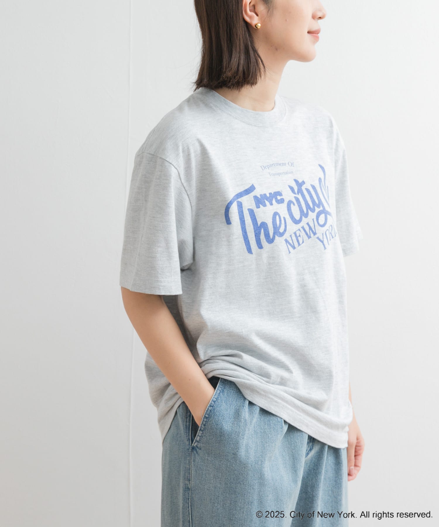 GOOD ROCK SPEED　NYC Tshirt2 A Ash M