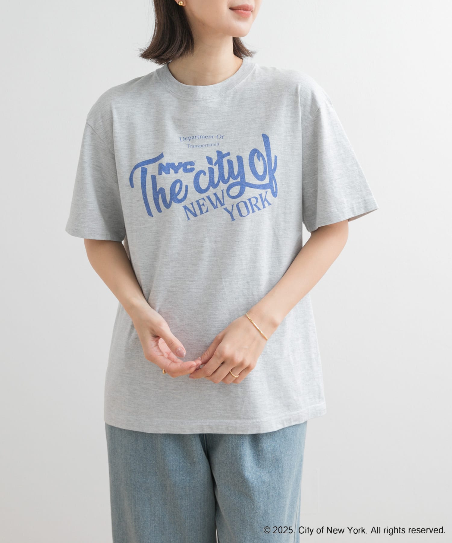 GOOD ROCK SPEED　NYC Tshirt2 A Ash M