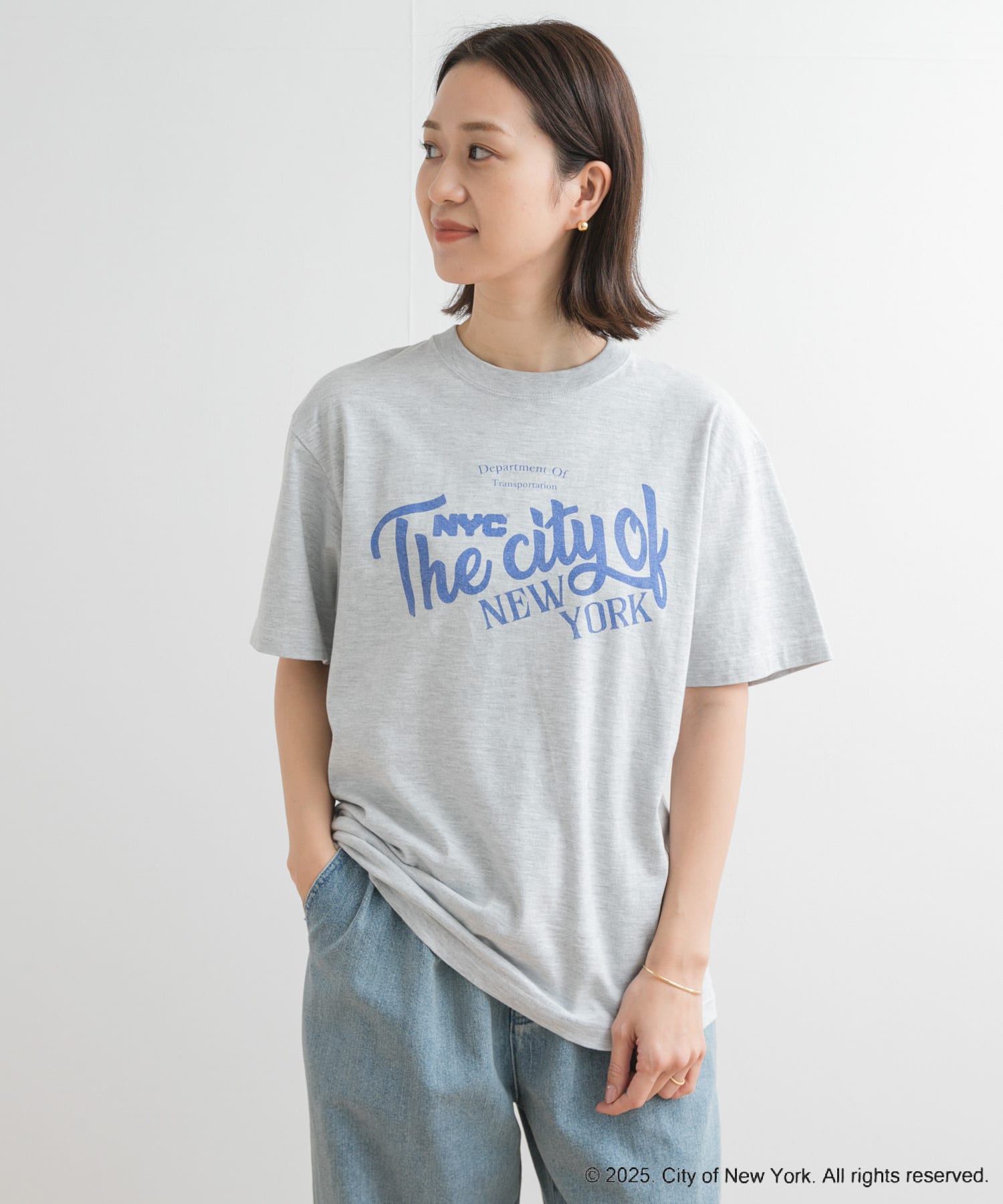 GOOD ROCK SPEED　NYC Tshirt2 A Ash M