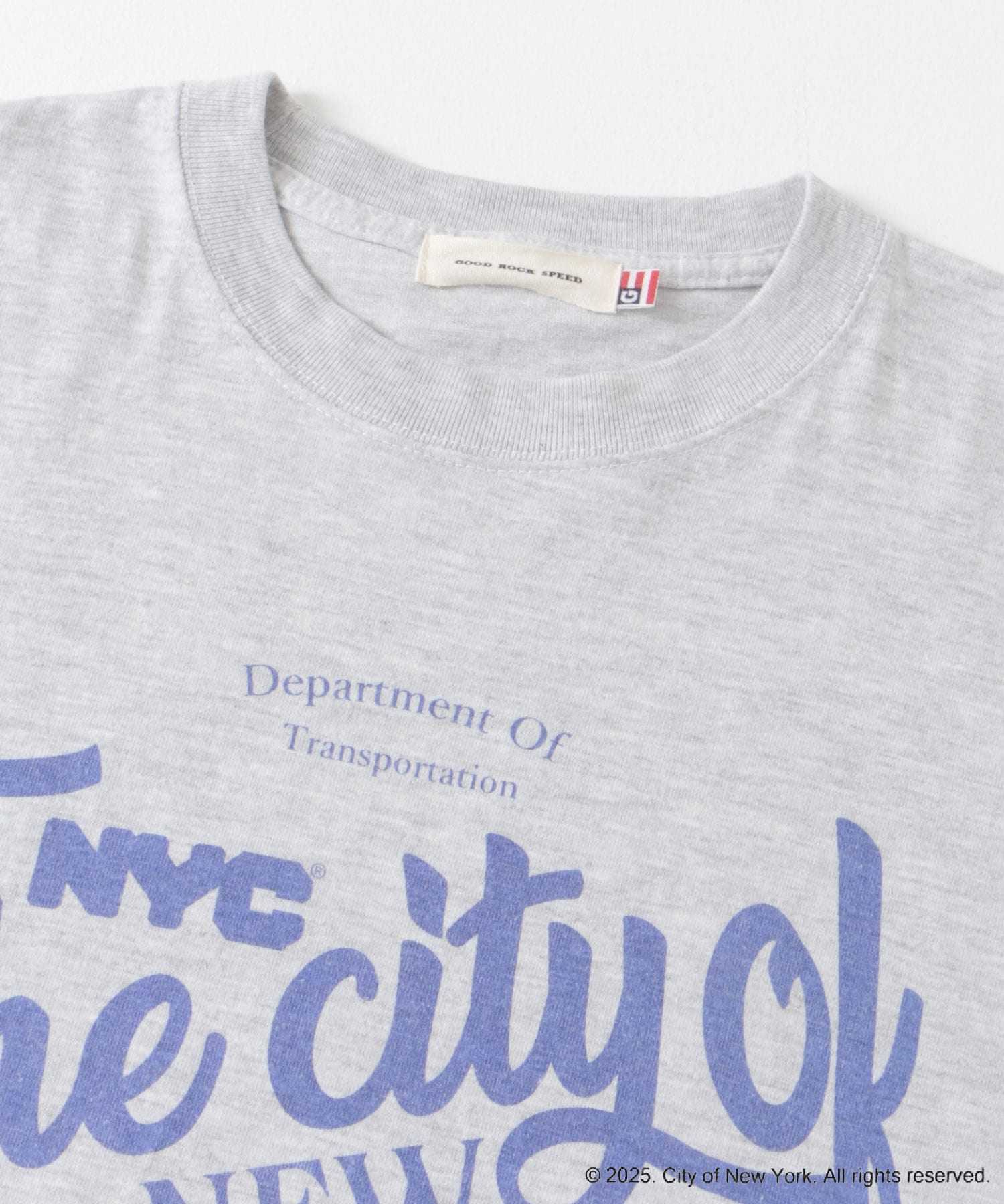 GOOD ROCK SPEED　NYC Tshirt2 A Ash M