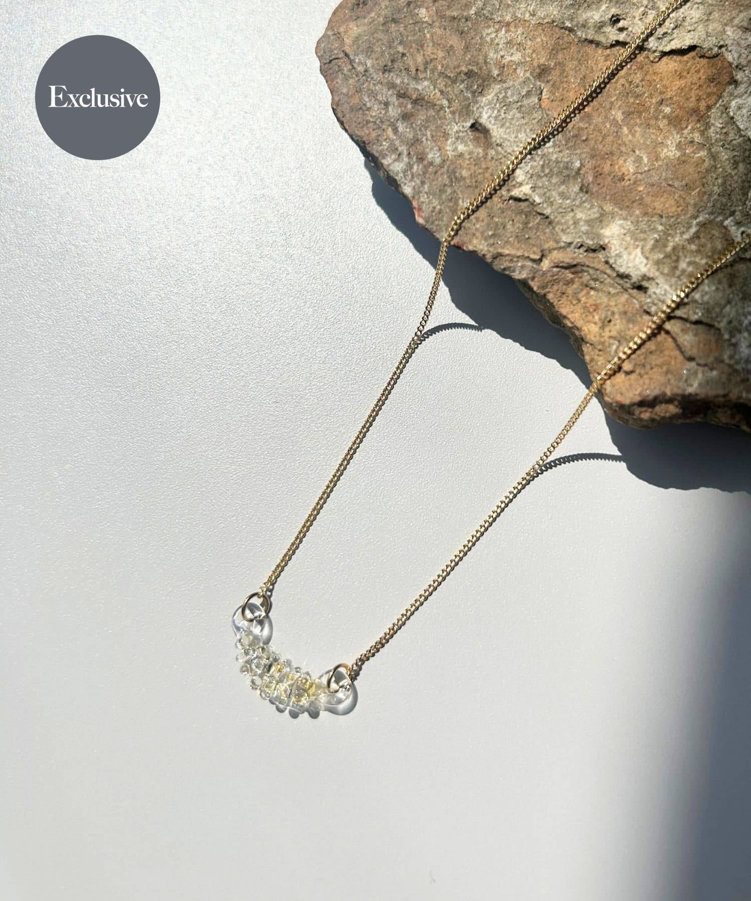 『別注』HARIO Lampwork Factory×DOORS　マーキスイエローネックレス