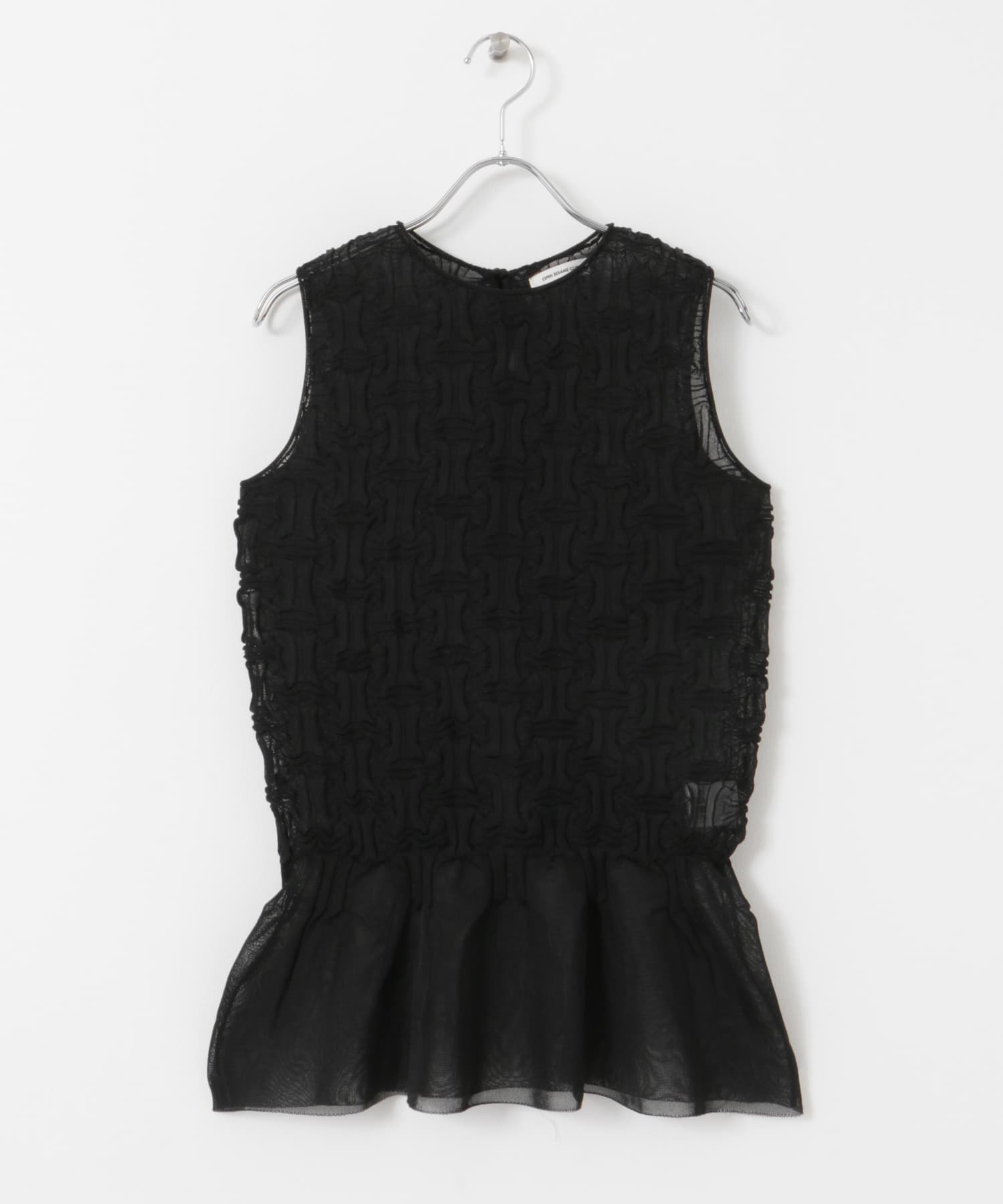 トップス OPEN SESAME CLUB sheerlattice tops OPEN SESAME CLUB sheerlattice tops(one BLACK): トップス