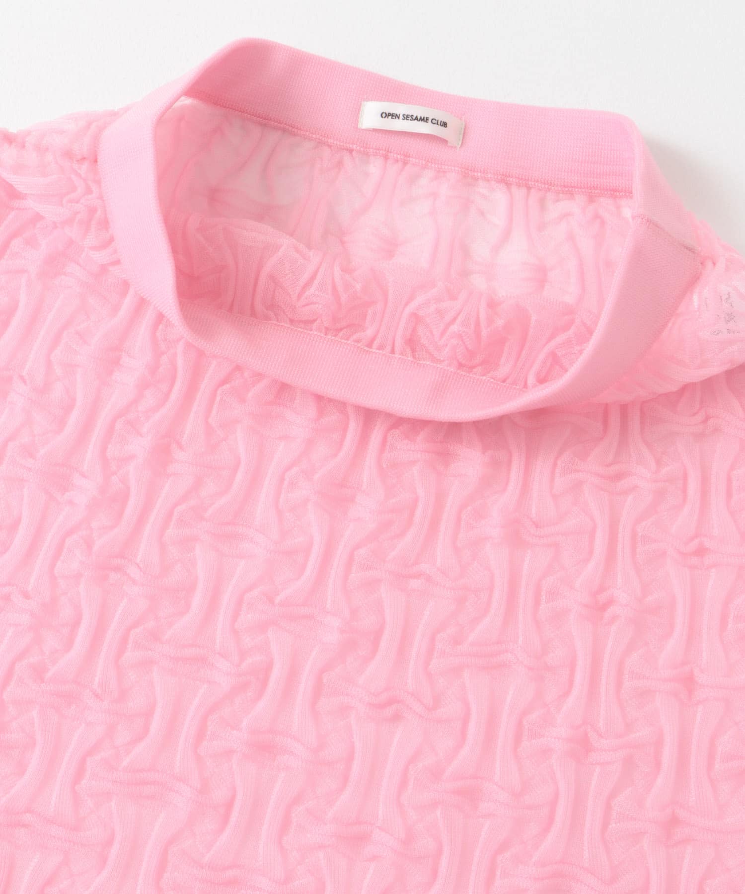 OPEN SESAME CLUB　sheerlattice skirt PINK 2