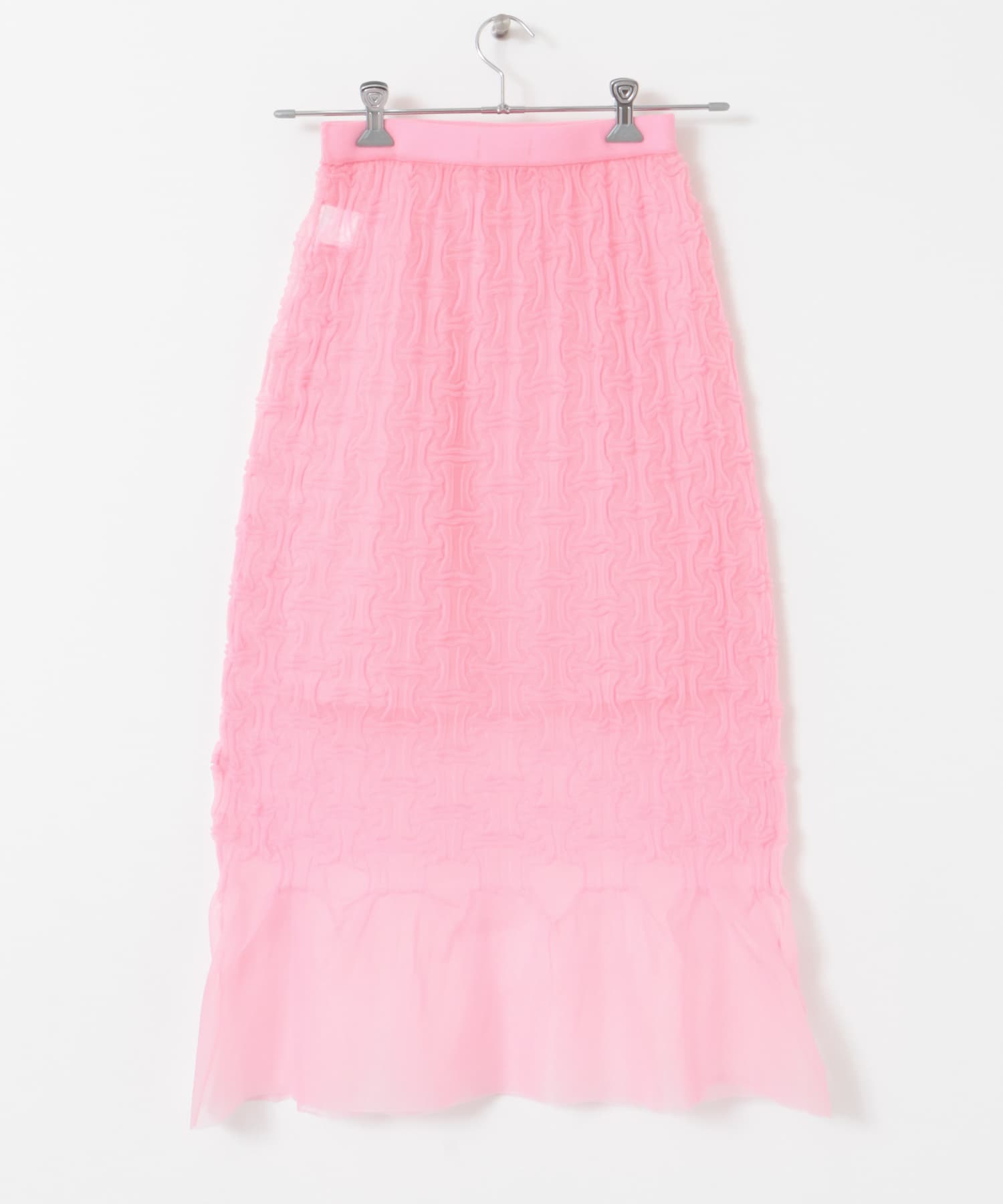 OPEN SESAME CLUB　sheerlattice skirt PINK 2
