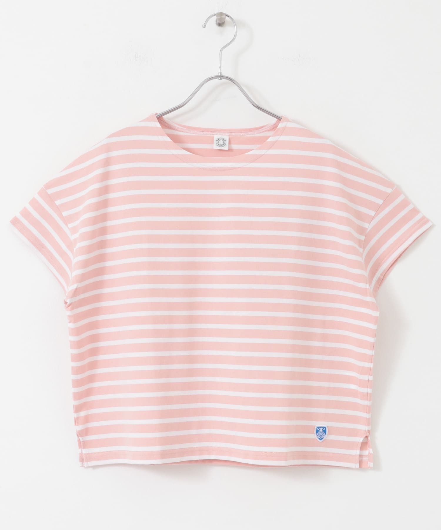 ORCIVAL　BOAT NECK SHORT-SLEEVE PULLOVER P.PINK WH 1