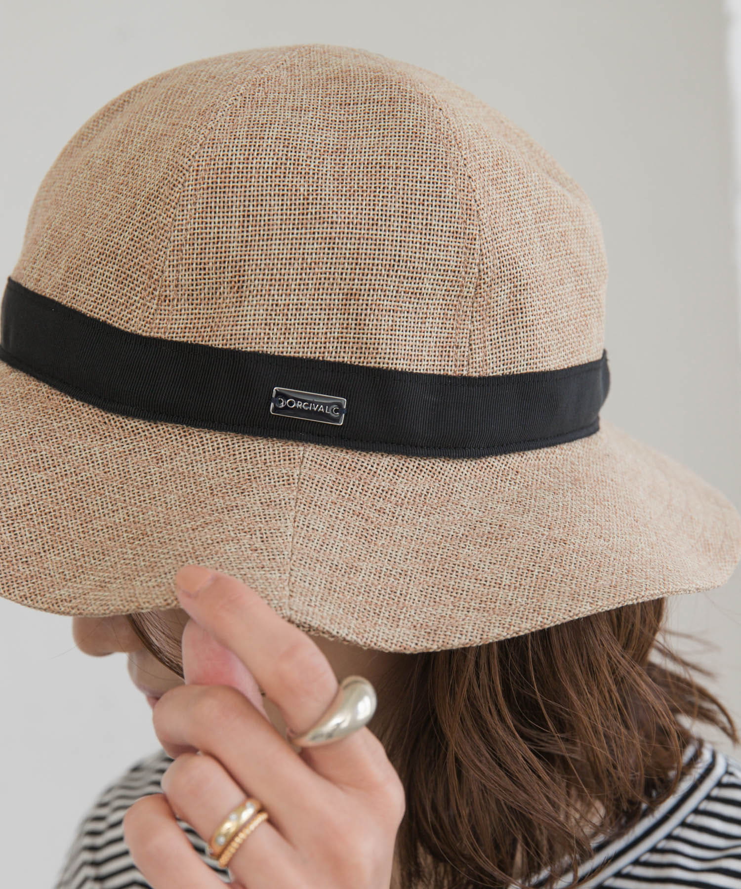 ORCIVAL　6PANEL NATURAL HAT BEIGE one