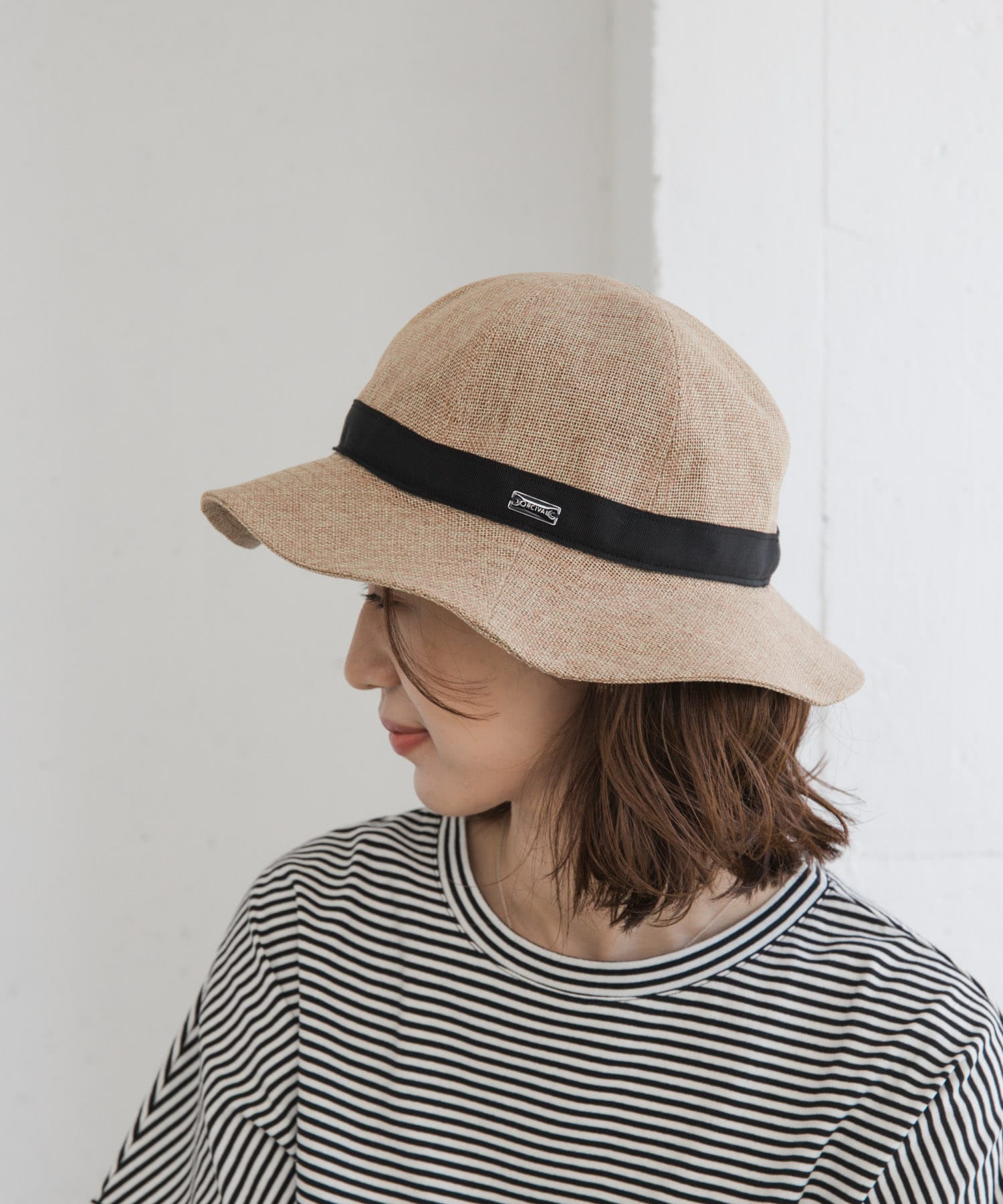 ORCIVAL　6PANEL NATURAL HAT BEIGE one
