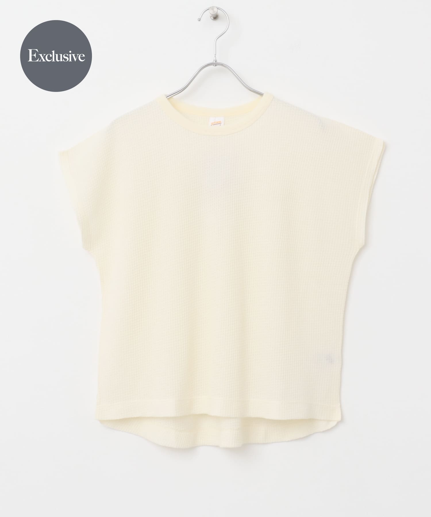 『別注』Sports Wear×DOORS　ワッフルフレンチスリーブTシャツ ivory one