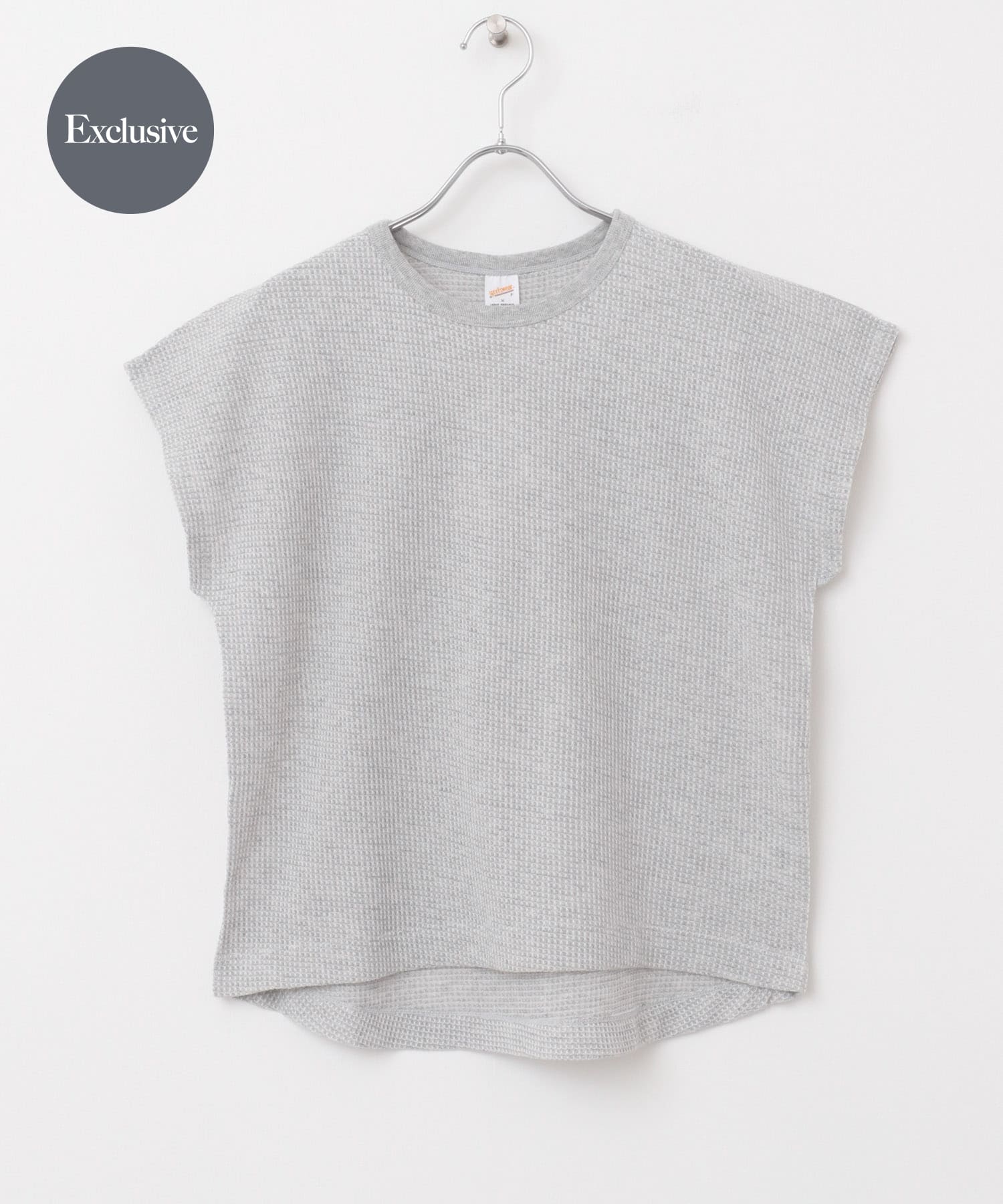 『別注』Sports Wear×DOORS　ワッフルフレンチスリーブTシャツ gray one