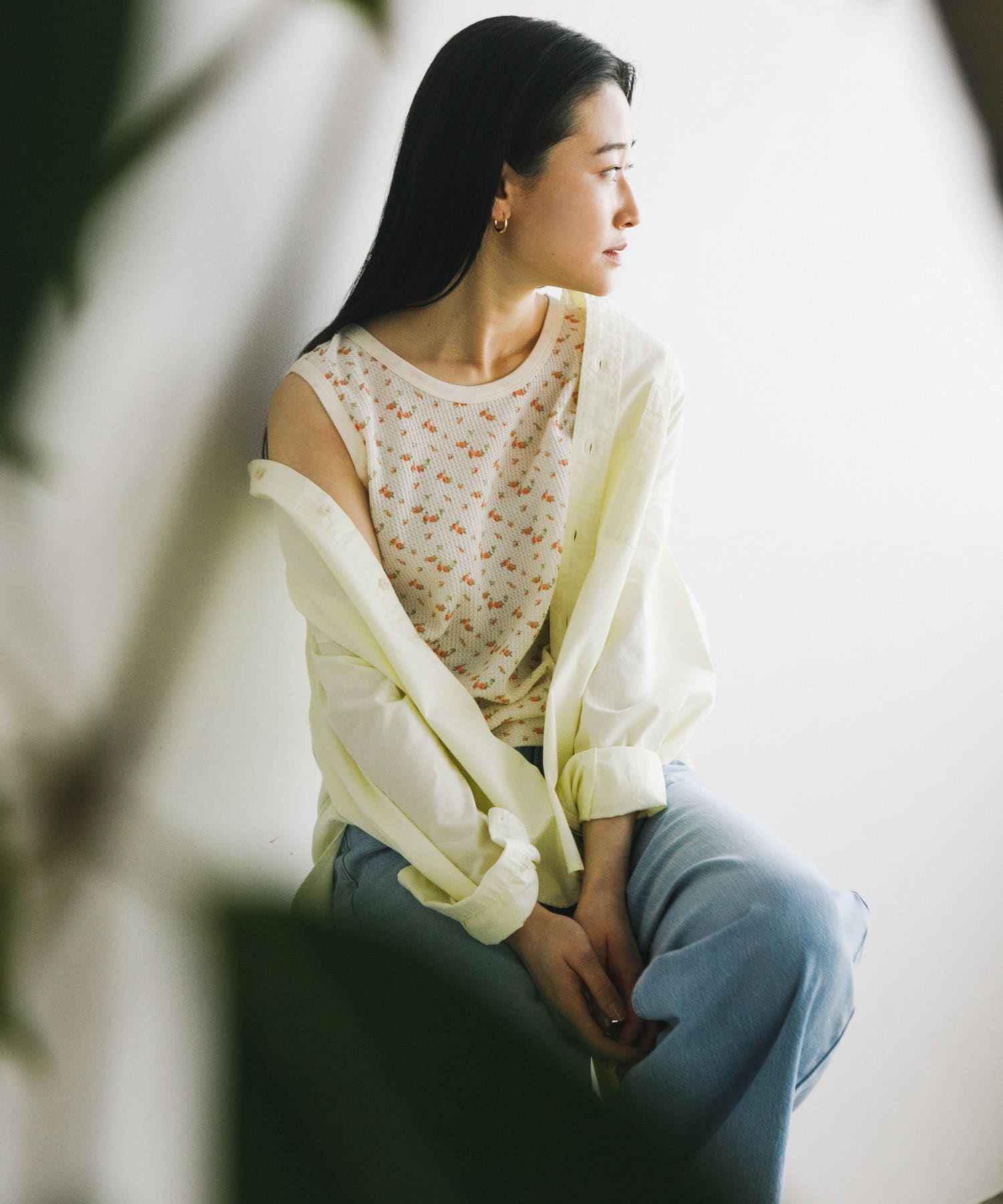 『別注』Sports Wear×DOORS　ワッフルタンクトップ ivoflower one