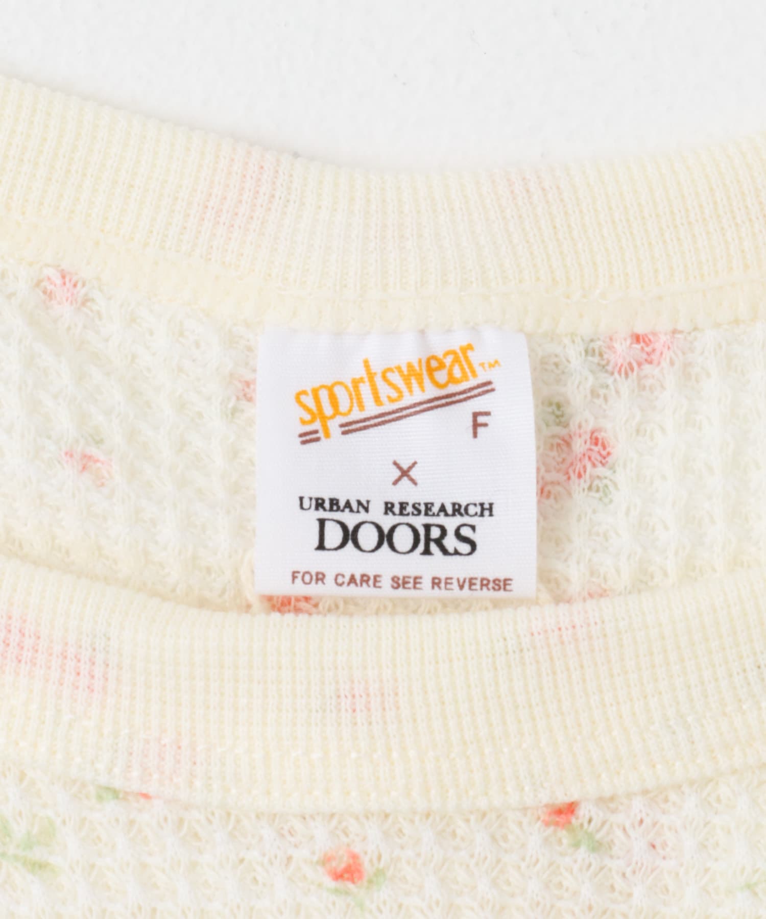 『別注』Sports Wear×DOORS　ワッフルタンクトップ ivoflower one
