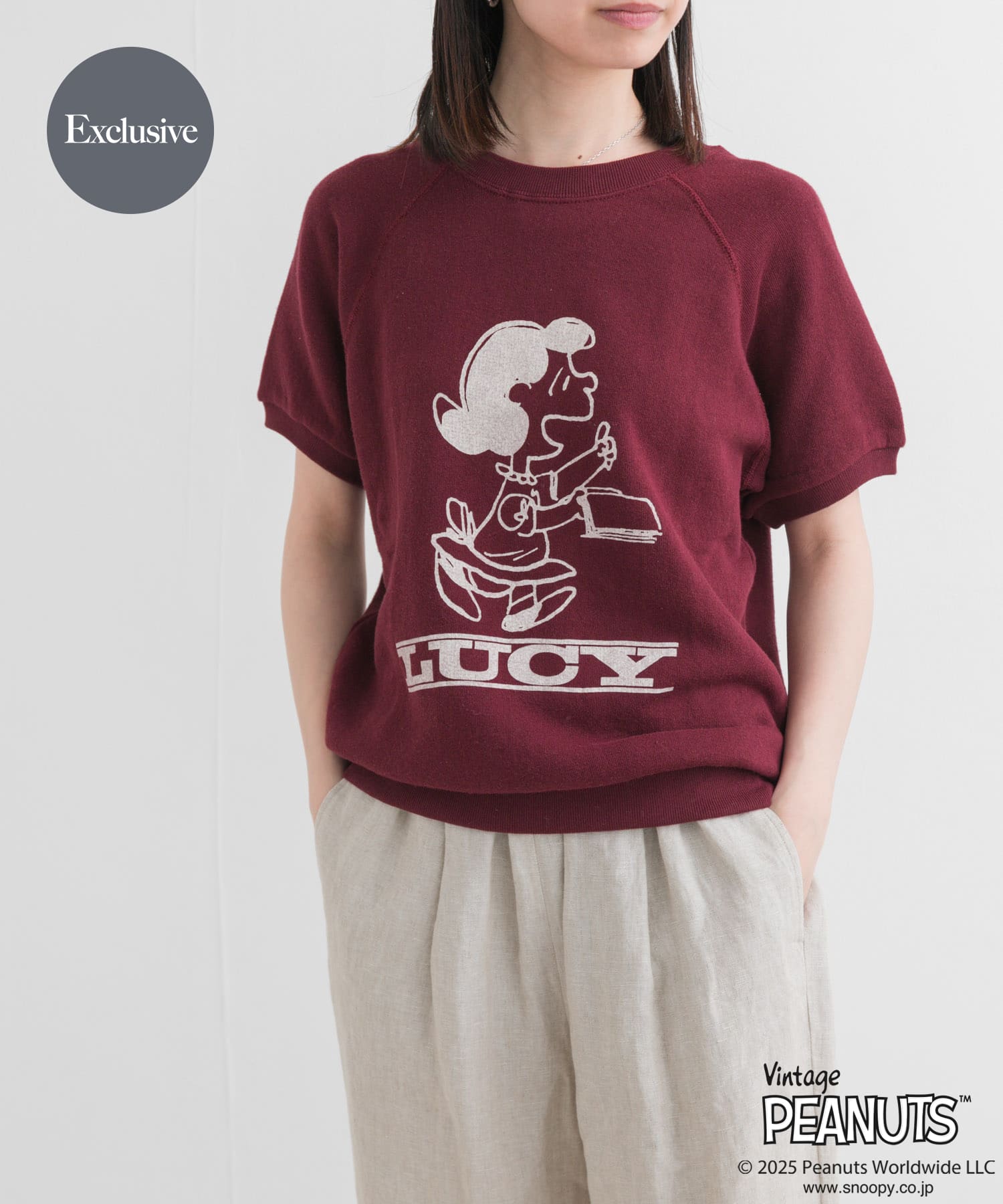 『別注』Sports Wear×DOORS　PEANUTS甘編みスウェットTシャツ