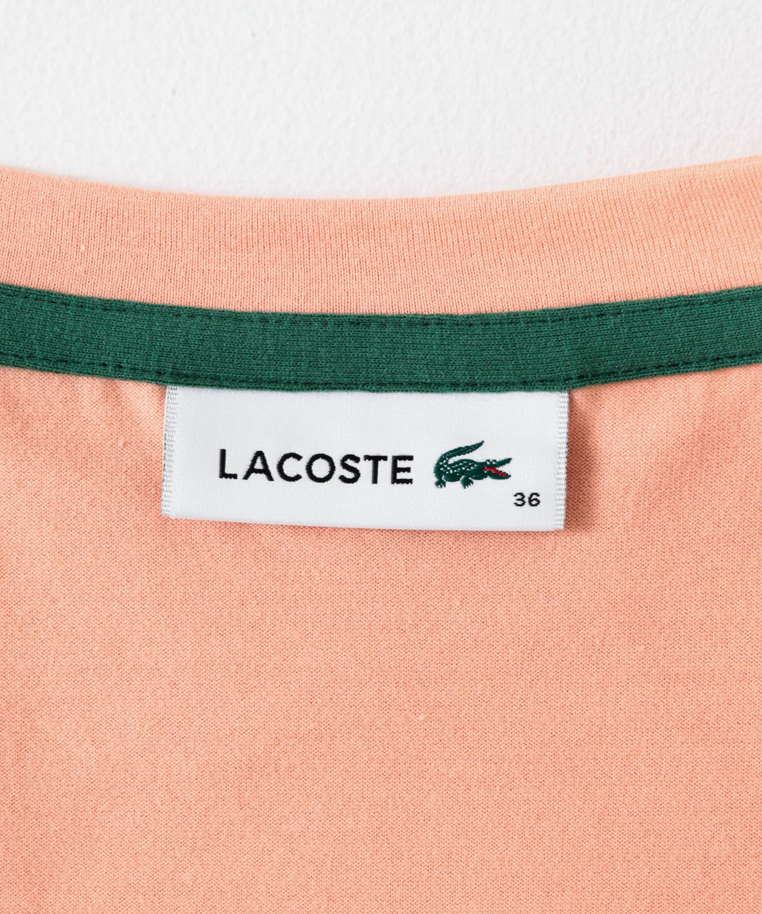 LACOSTE　コンパクトTシャツ ZIH LATTE 36