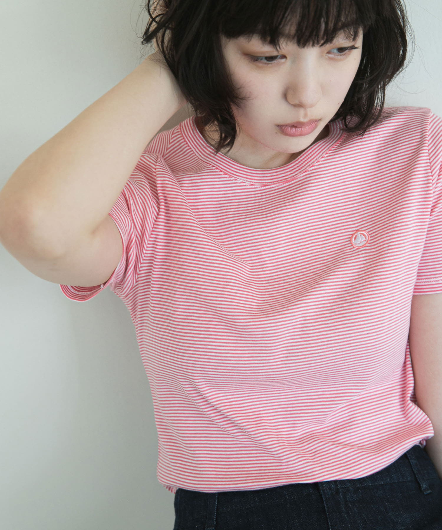 『別注』PETIT BATEAU×DOORS　embroideryt-shirts peo/marsh XS