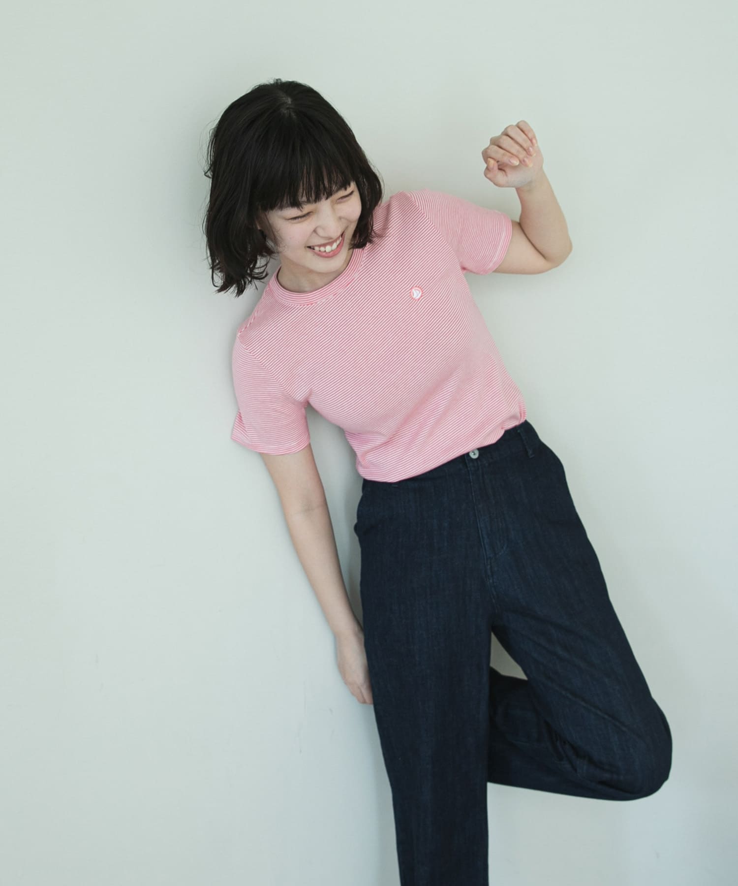 『別注』PETIT BATEAU×DOORS　embroideryt-shirts peo/marsh XS