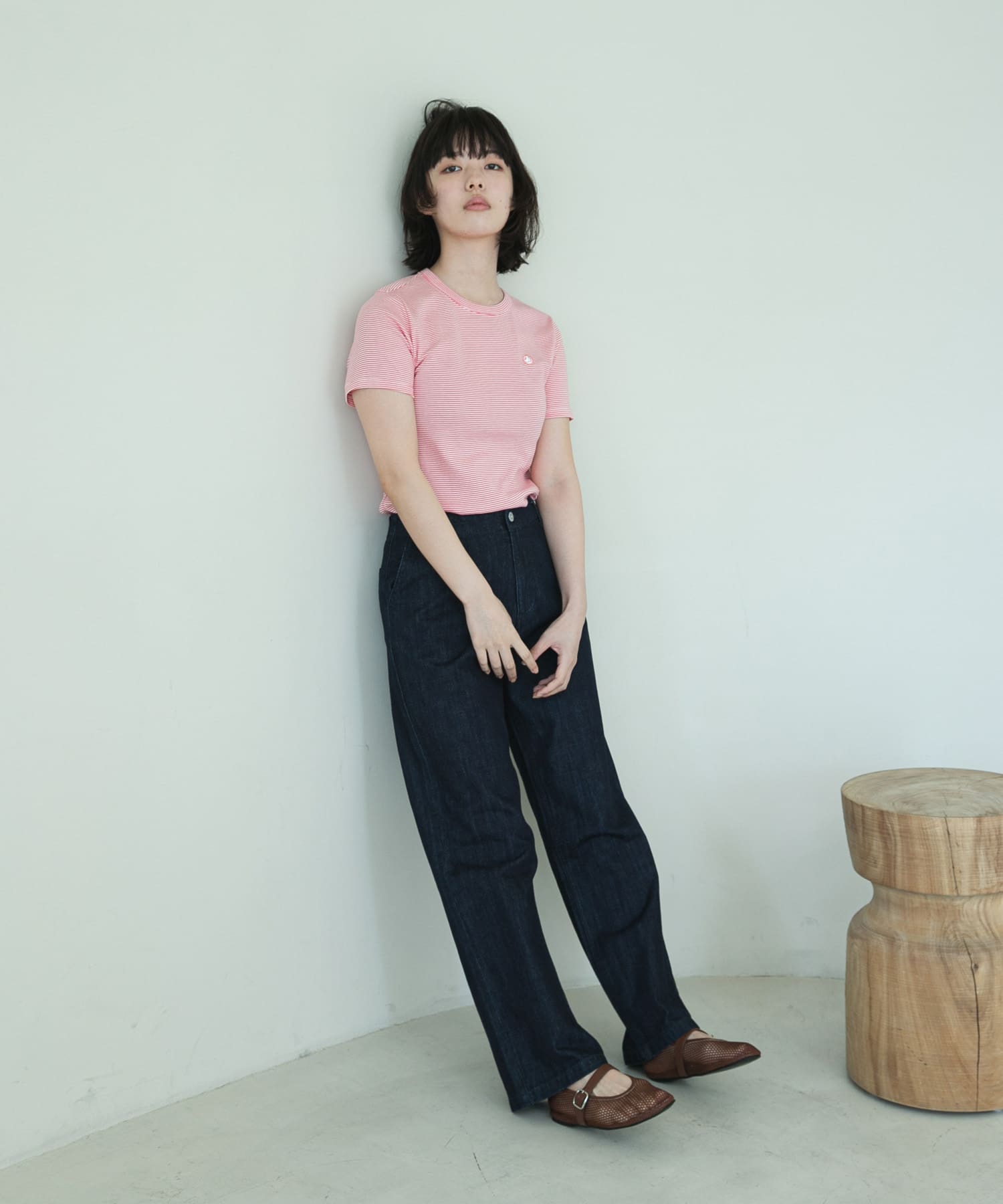 『別注』PETIT BATEAU×DOORS　embroideryt-shirts peo/marsh XS