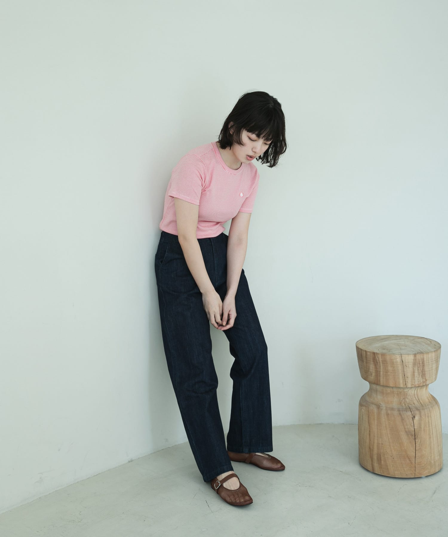 『別注』PETIT BATEAU×DOORS　embroideryt-shirts peo/marsh XS