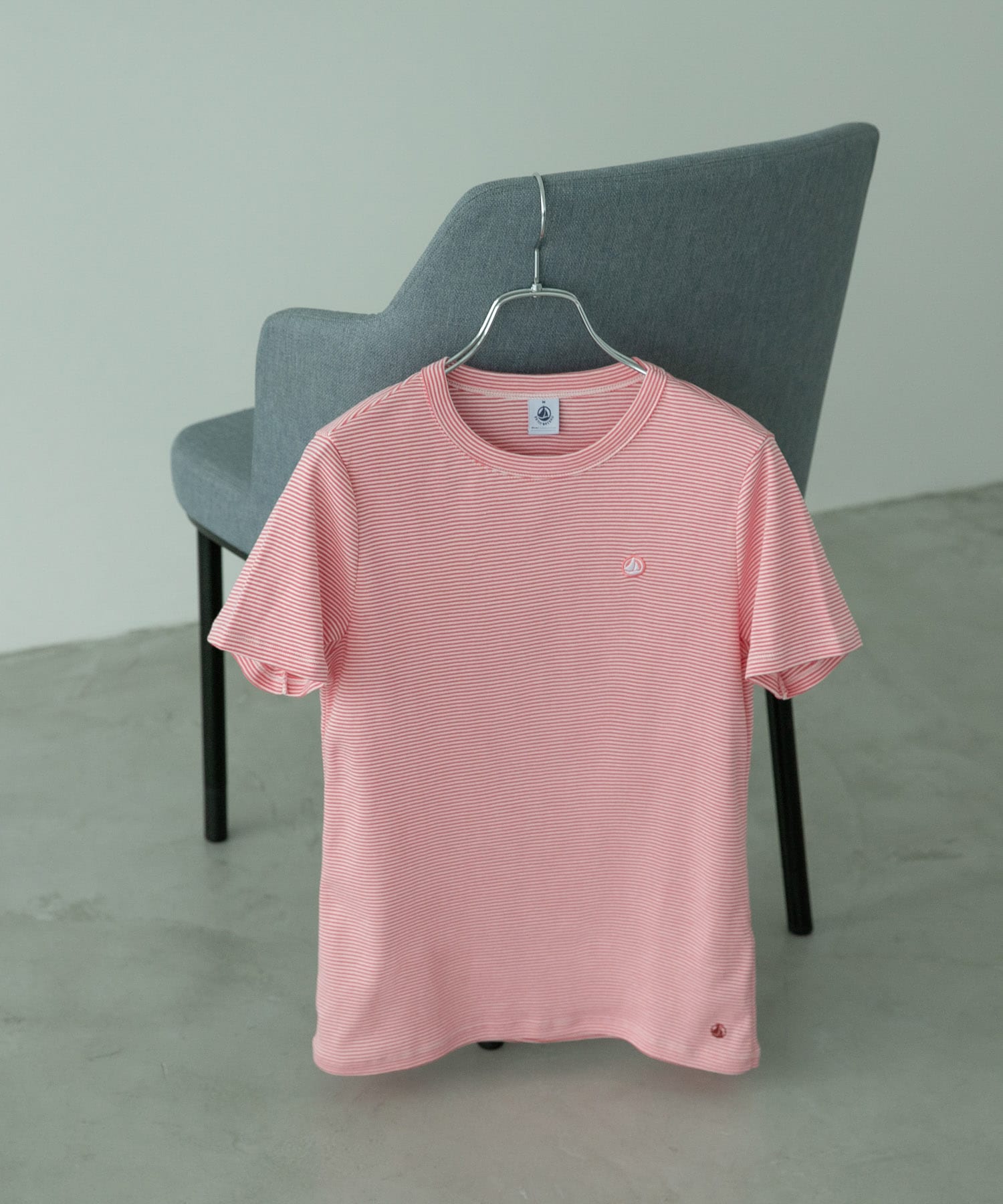 『別注』PETIT BATEAU×DOORS　embroideryt-shirts peo/marsh S