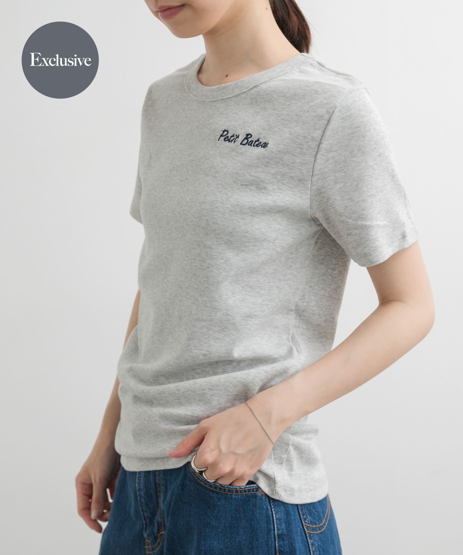 『別注』PETIT BATEAU×DOORS　embroideryt-shirts1