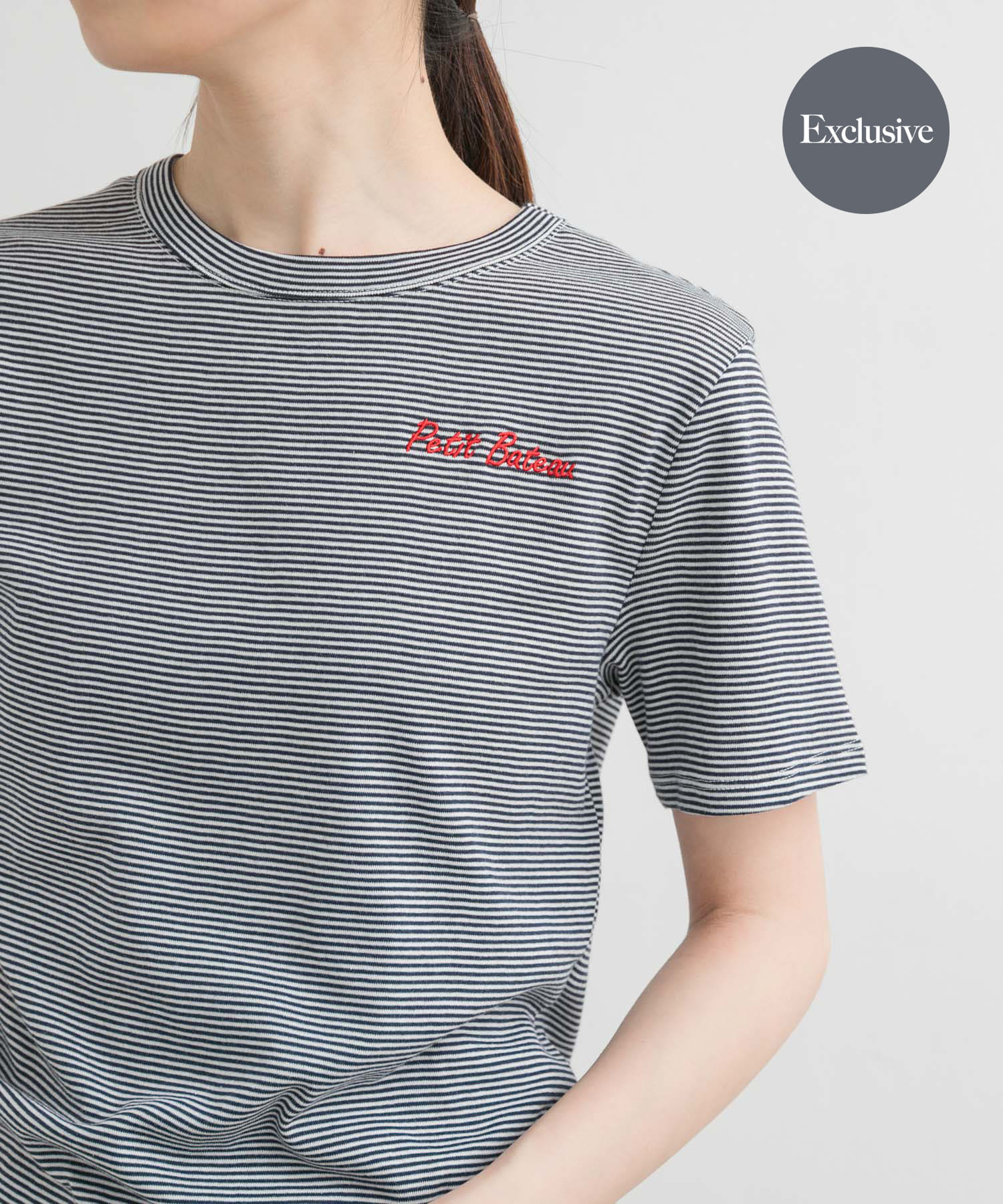 『別注』PETIT BATEAU×DOORS　embroideryt-shirts1