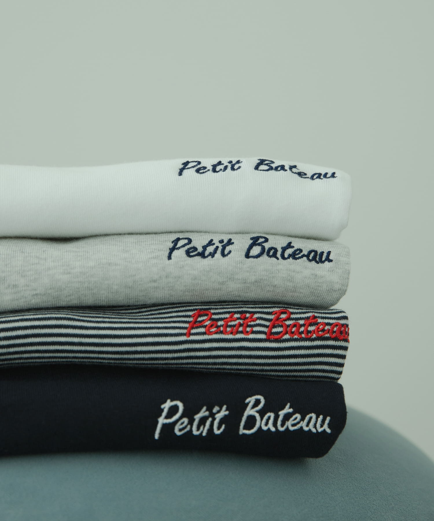 『別注』PETIT BATEAU×DOORS　embroideryt-shirts1 smo/marsh XS