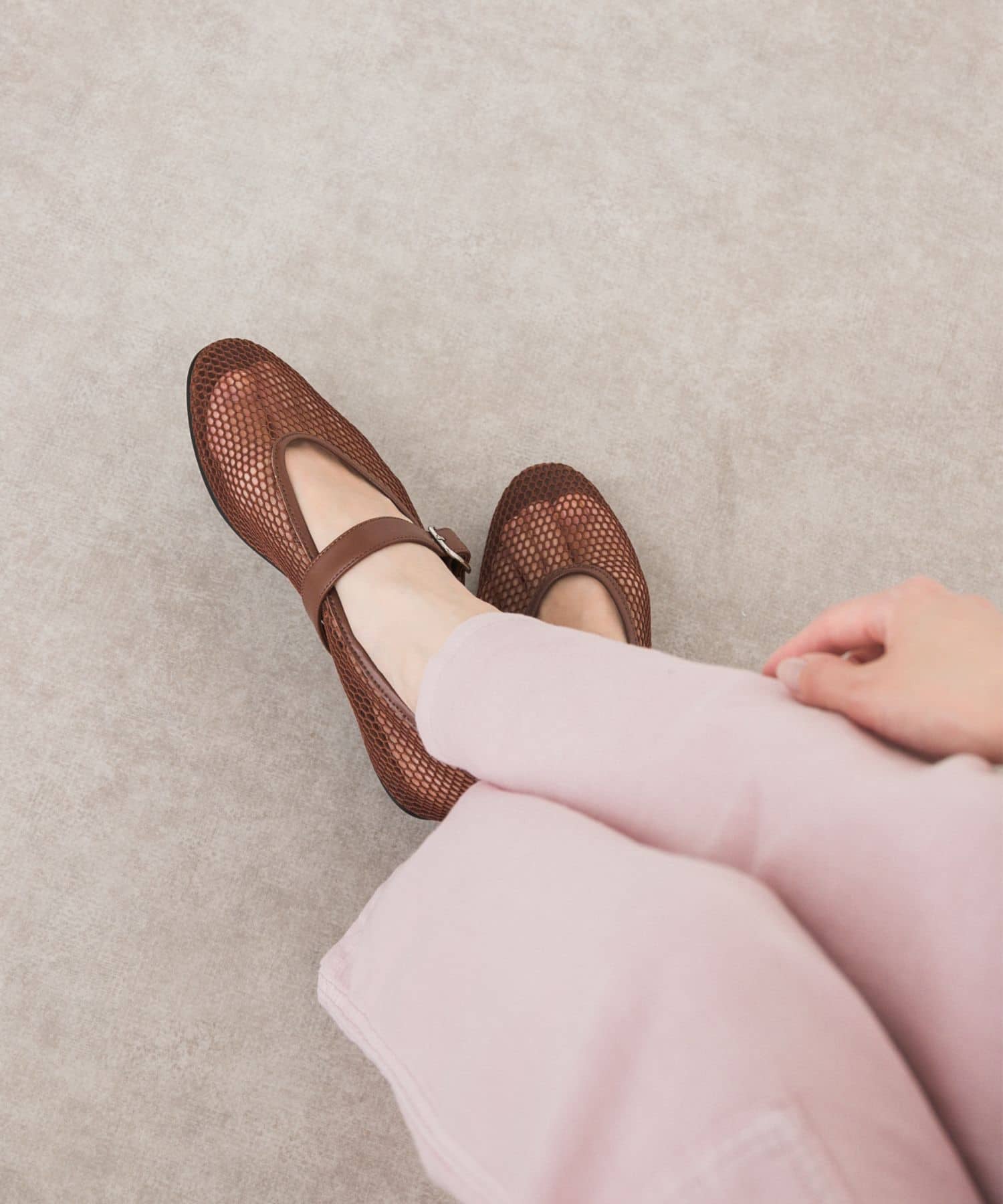 『別注』VELETTO×DOORS　メッシュストラップシューズ BROWN 36