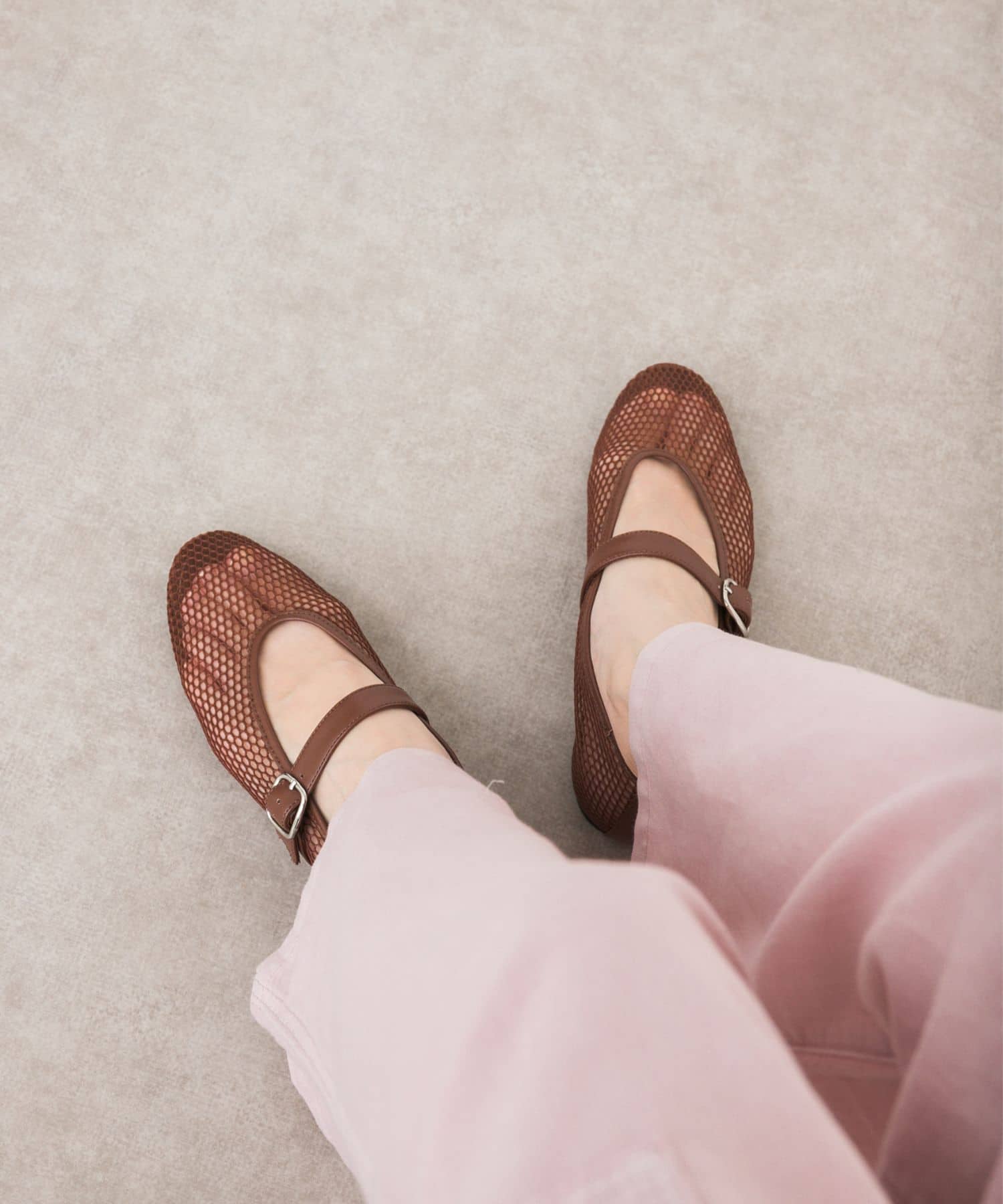 『別注』VELETTO×DOORS　メッシュストラップシューズ BROWN 36