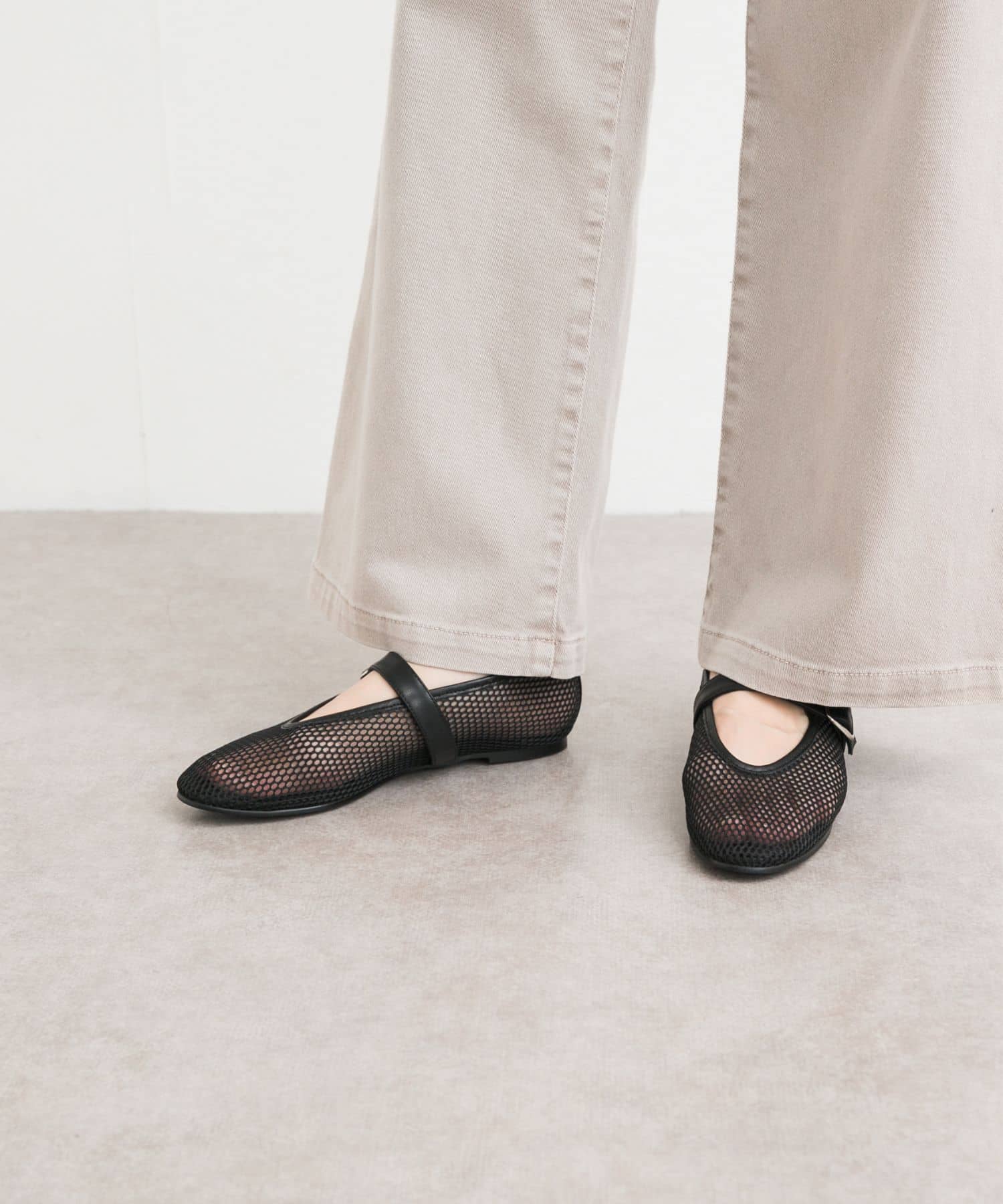 『別注』VELETTO×DOORS　メッシュストラップシューズ BLACK 36