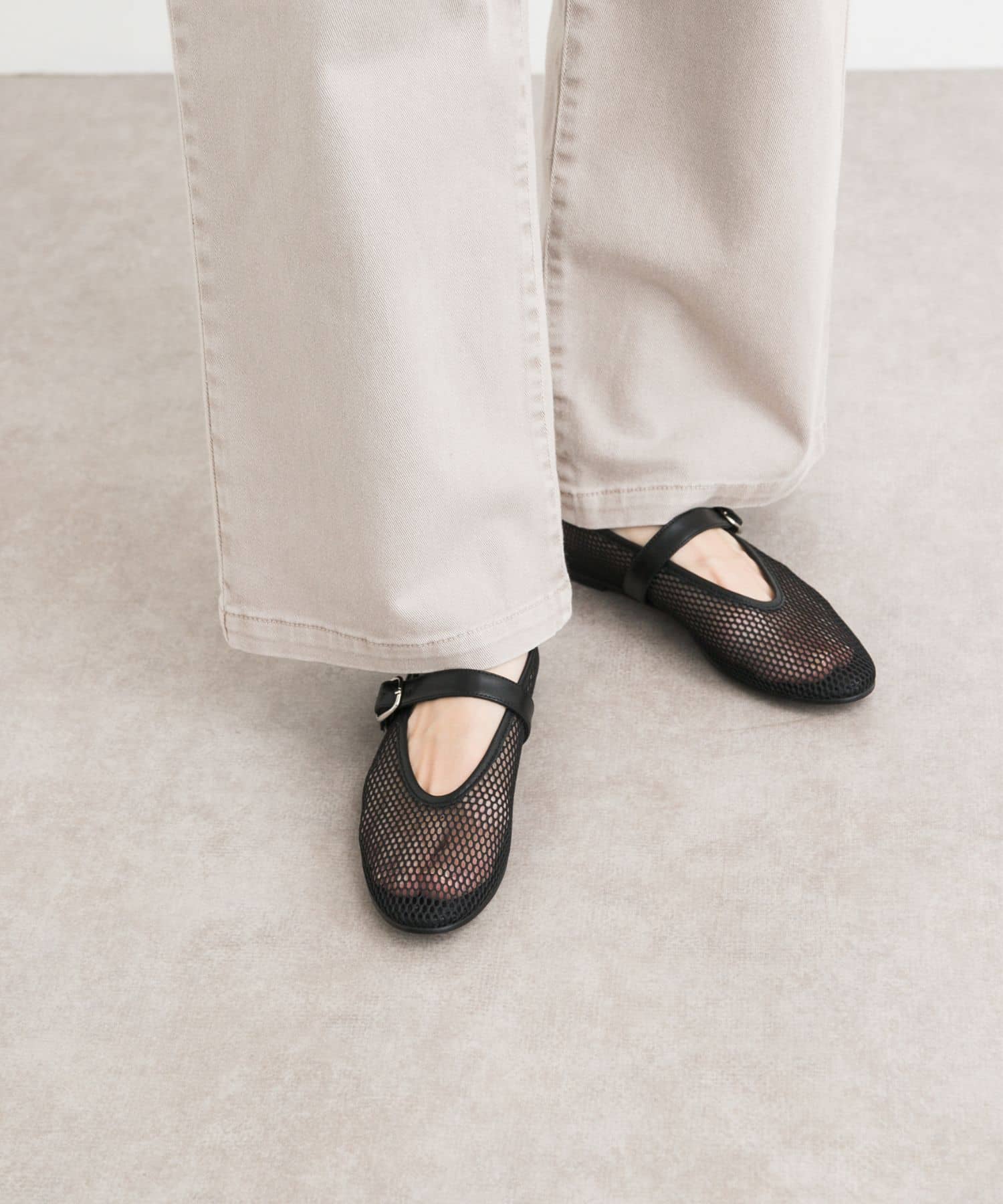 『別注』VELETTO×DOORS　メッシュストラップシューズ BLACK 36