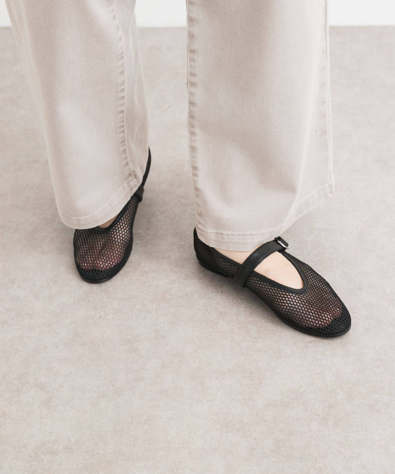 『別注』VELETTO×DOORS　メッシュストラップシューズ BLACK 36