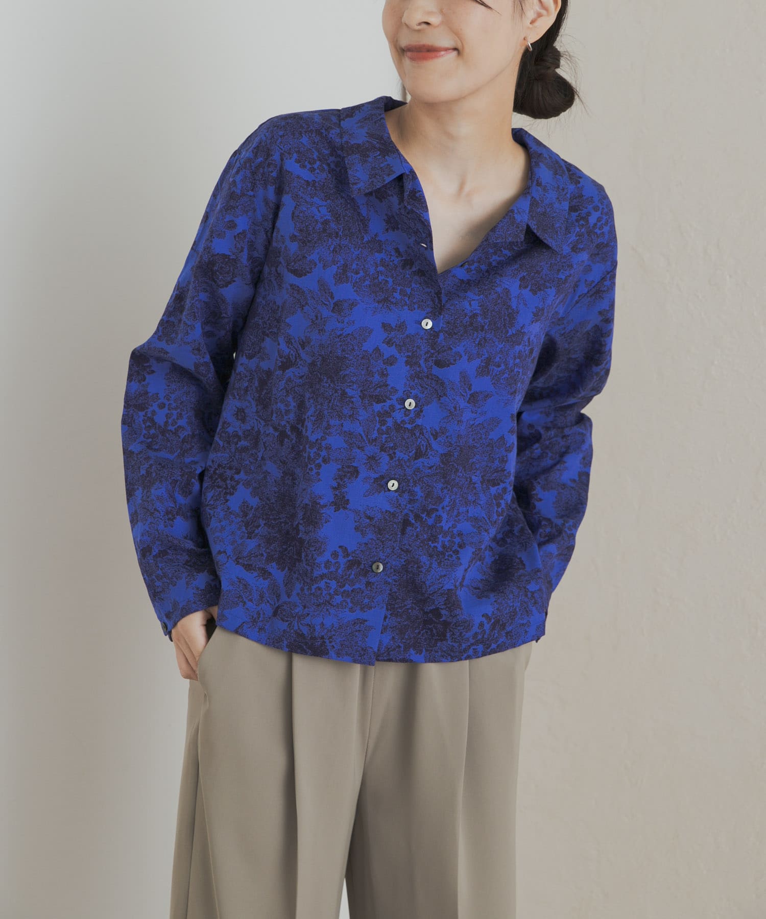 mizuiro ind　print basic shirts