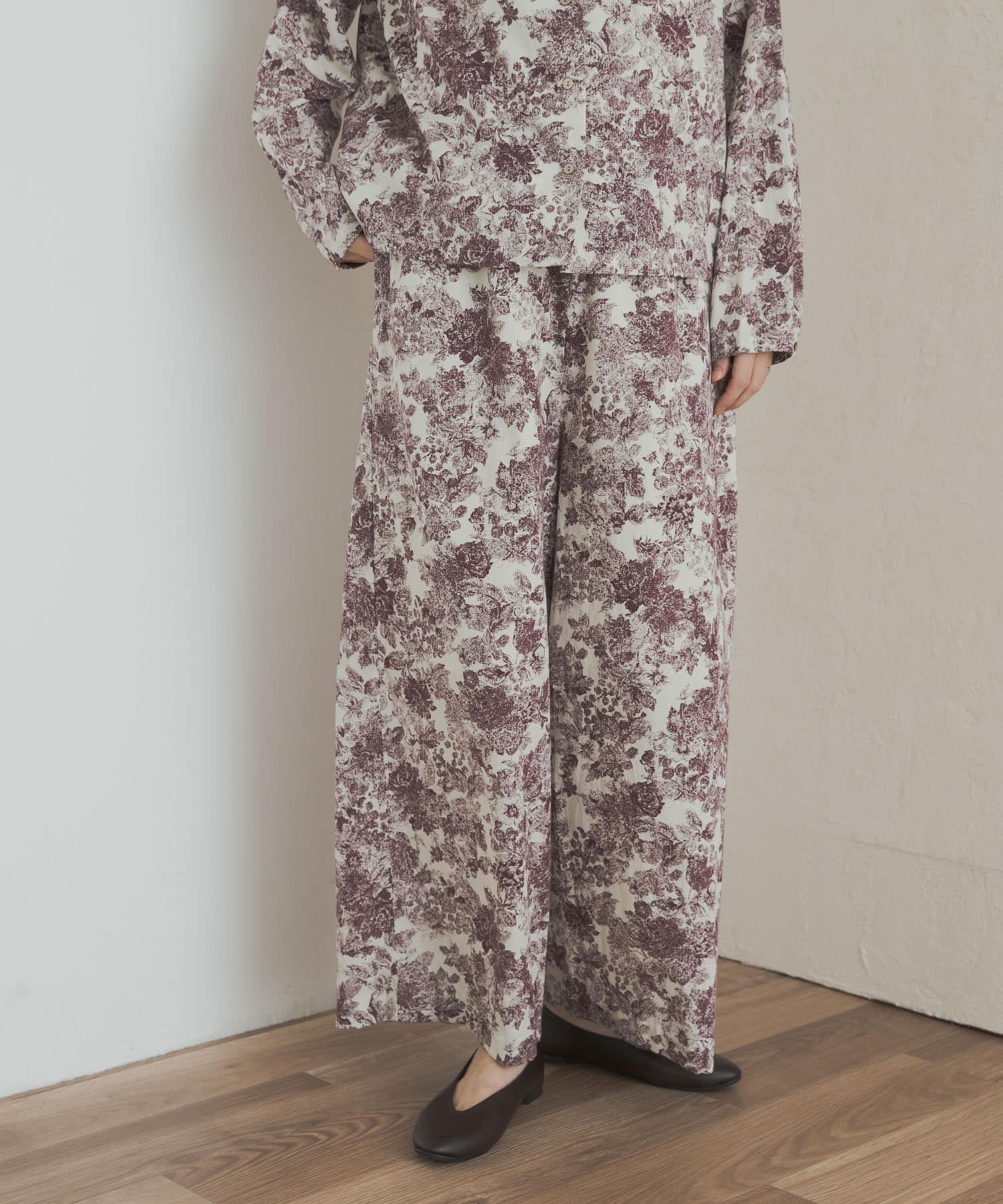 mizuiro ind　print easy pants