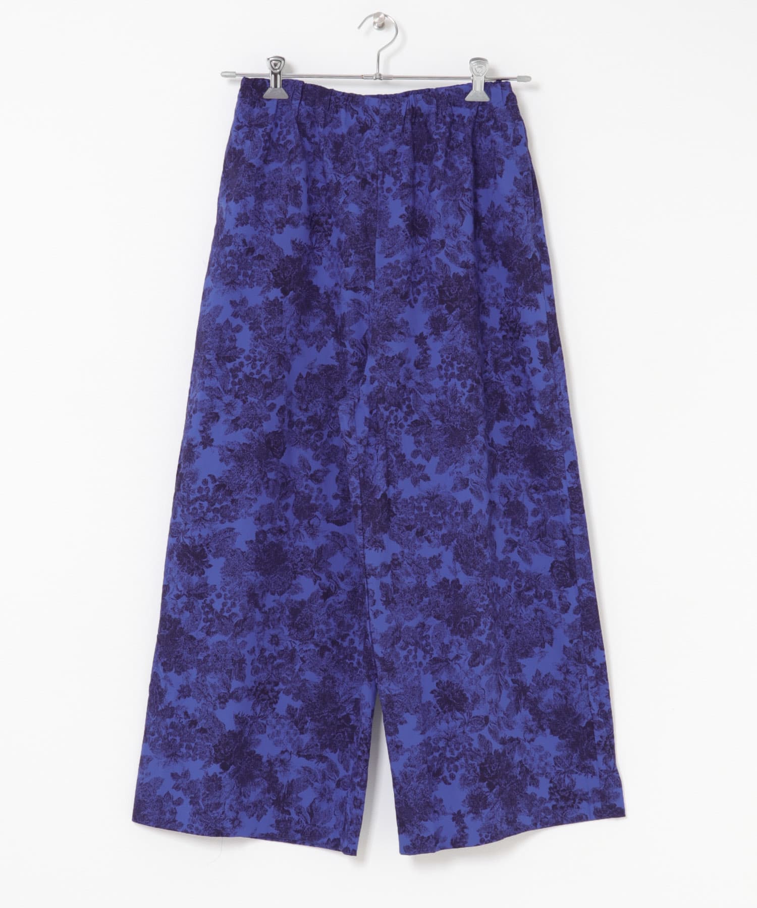 mizuiro ind　print easy pants blue one