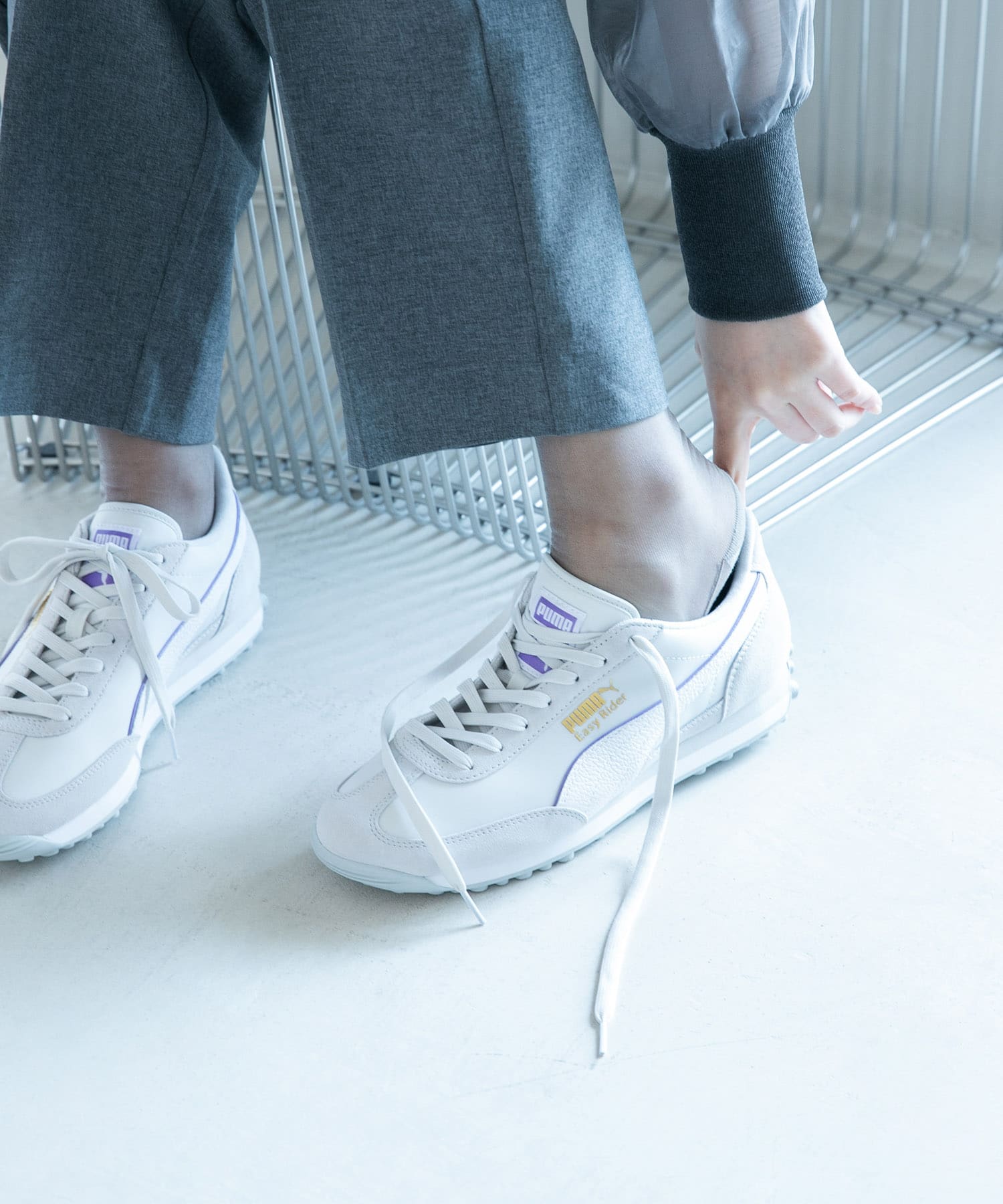 『別注』PUMA×DOORS　EASY RIDER GRY/PL 23.5