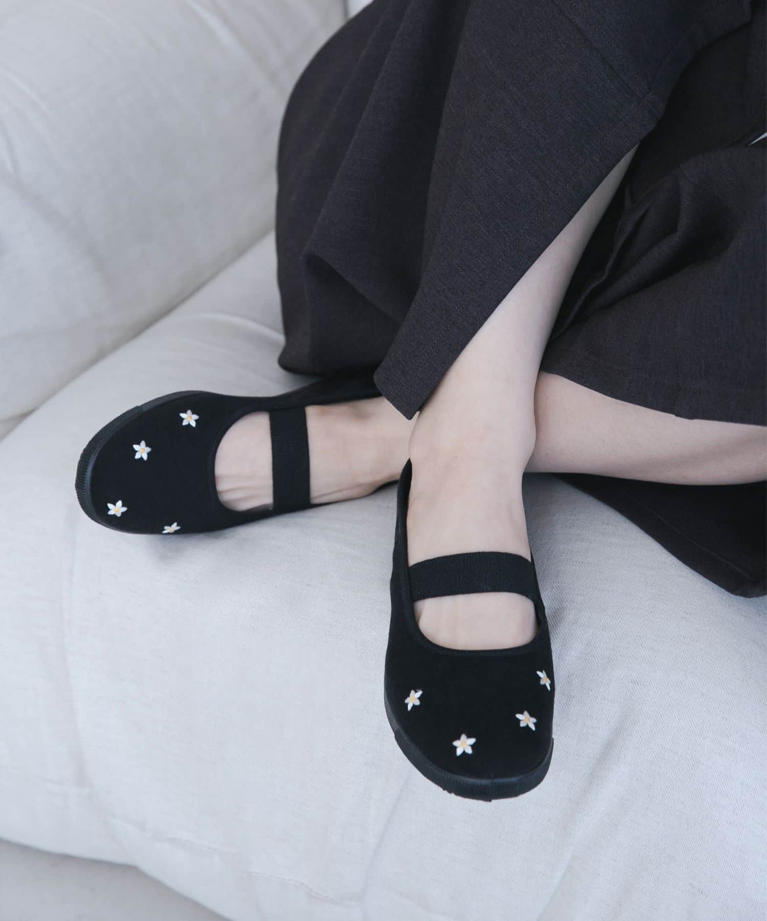 『別注』MOONSTAR×DOORS　刺繍BAND BALLET URD BLACK 23