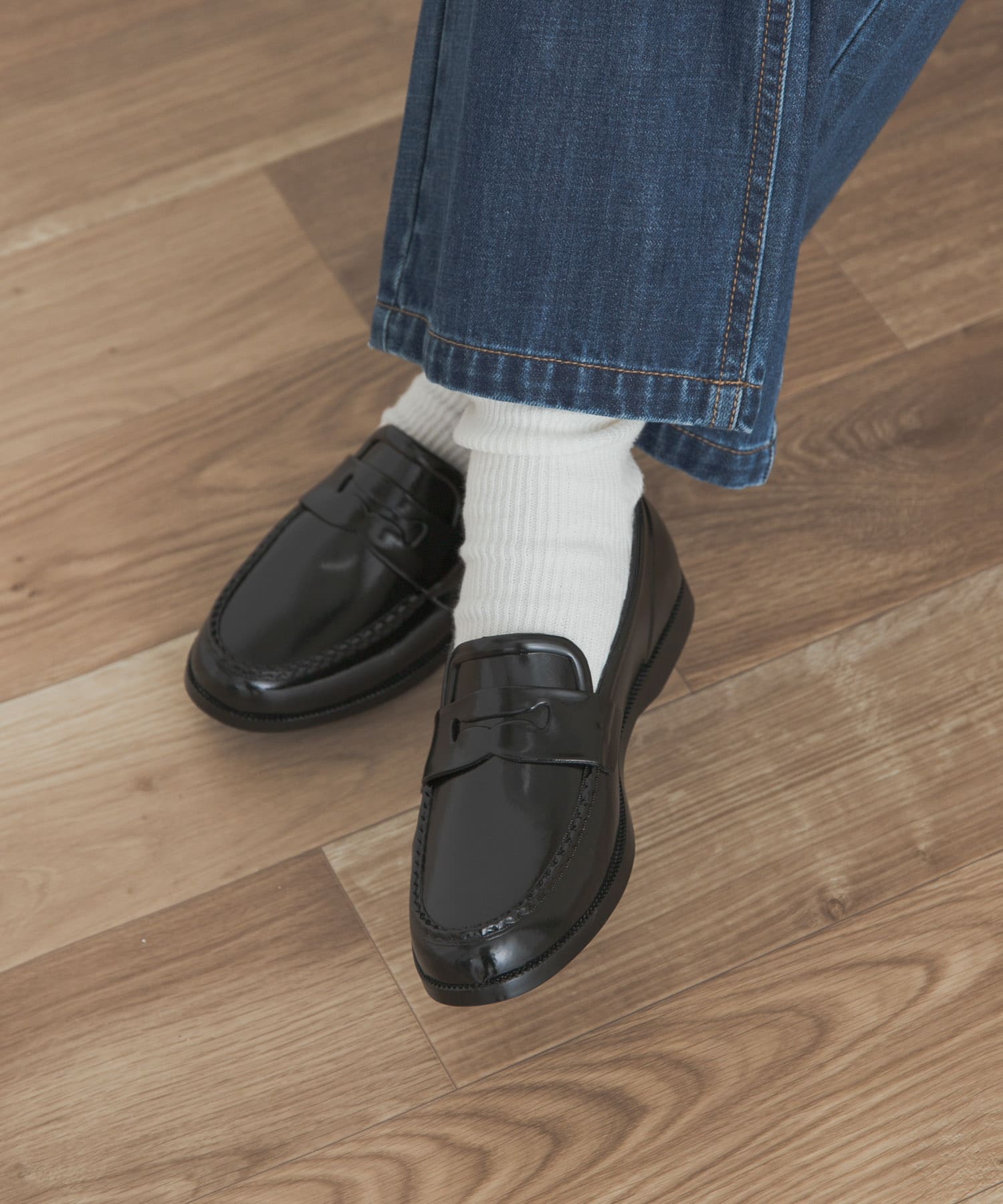 HARUTA　ラバーレインシューズ クロ S