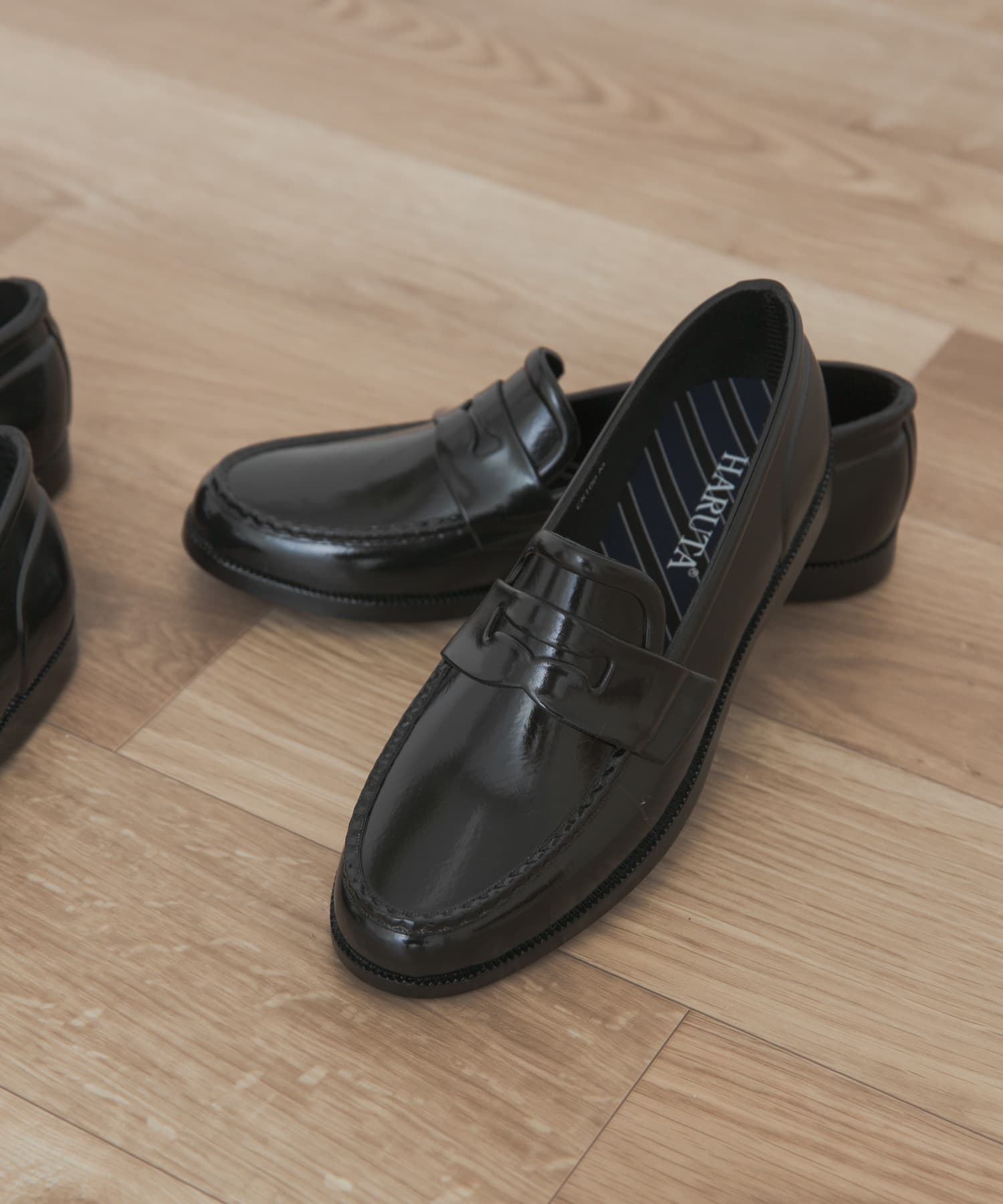 HARUTA　ラバーレインシューズ クロ S