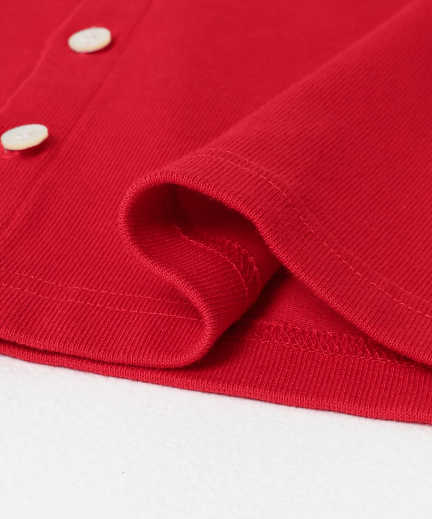 GYMPHLEX　SHORT CREW NECK CARDIGAN RED 14