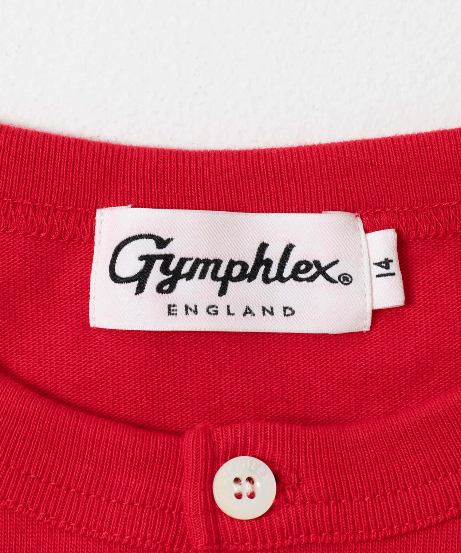 GYMPHLEX　SHORT CREW NECK CARDIGAN RED 14