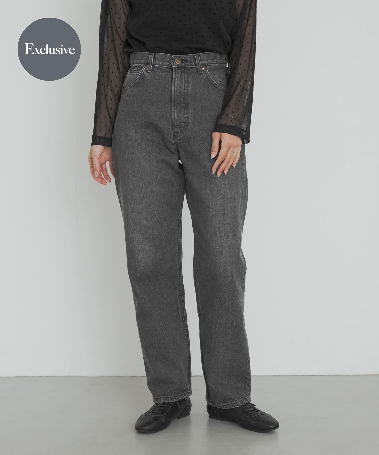 【別注】Lee101×DOORS STRAIGHTPANTS 別注』Lee101×DOORS STRAIGHT PANTS(XS 淡BLACK): ボトム｜URBAN