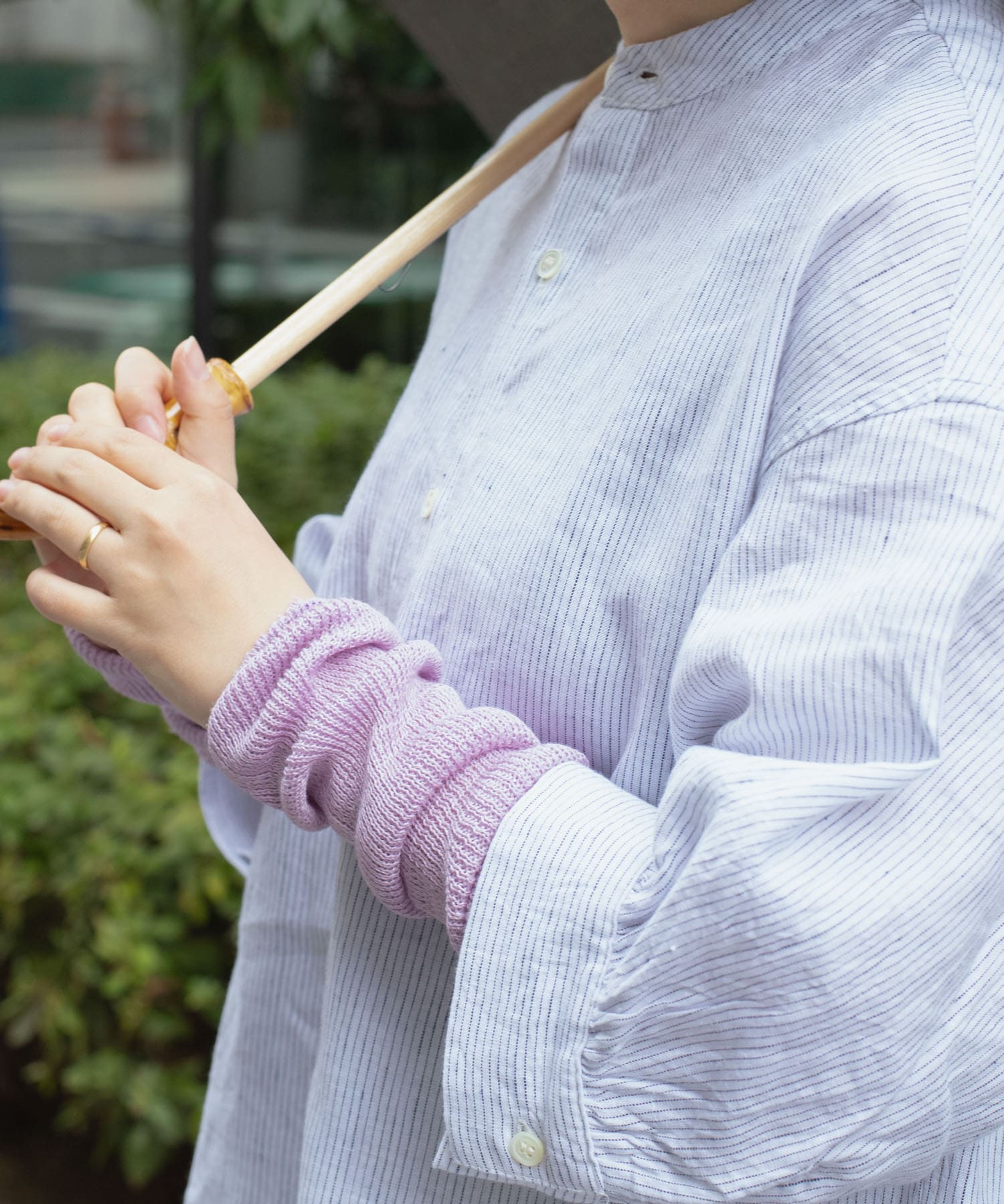 en Lille　はっかとう レッグ&アームカバー lavender -