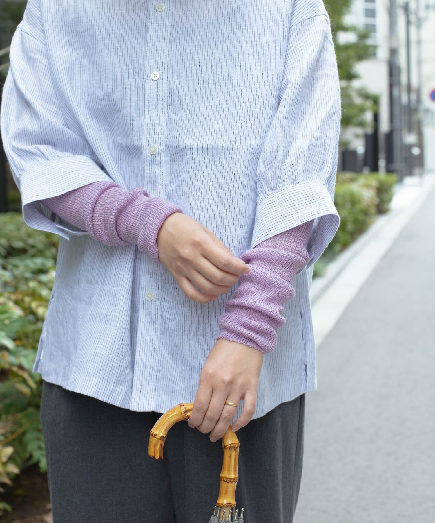 en Lille　はっかとう レッグ&アームカバー lavender -