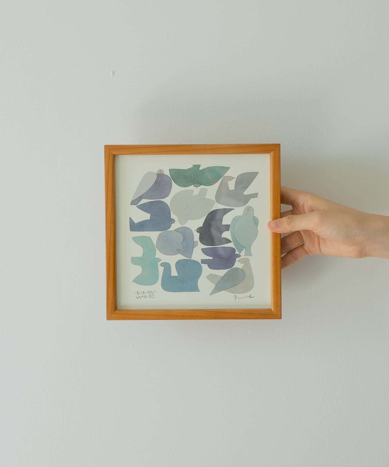 BIRDS’WORDS　ポスター 20cm 額装タイプ(木製)