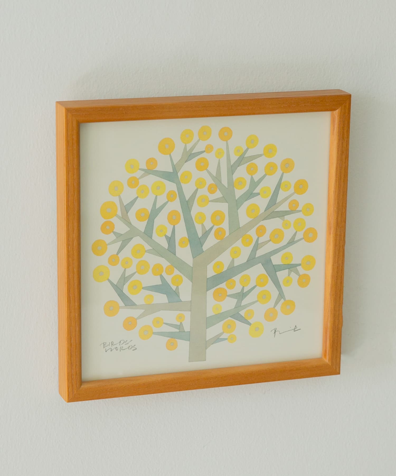 BIRDS’WORDS　ポスター 30cm 額装タイプ(木製) TREEOFHOPE -
