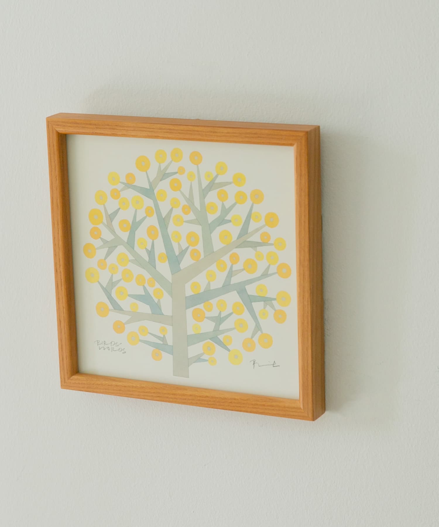BIRDS’WORDS　ポスター 30cm 額装タイプ(木製) TREEOFHOPE -